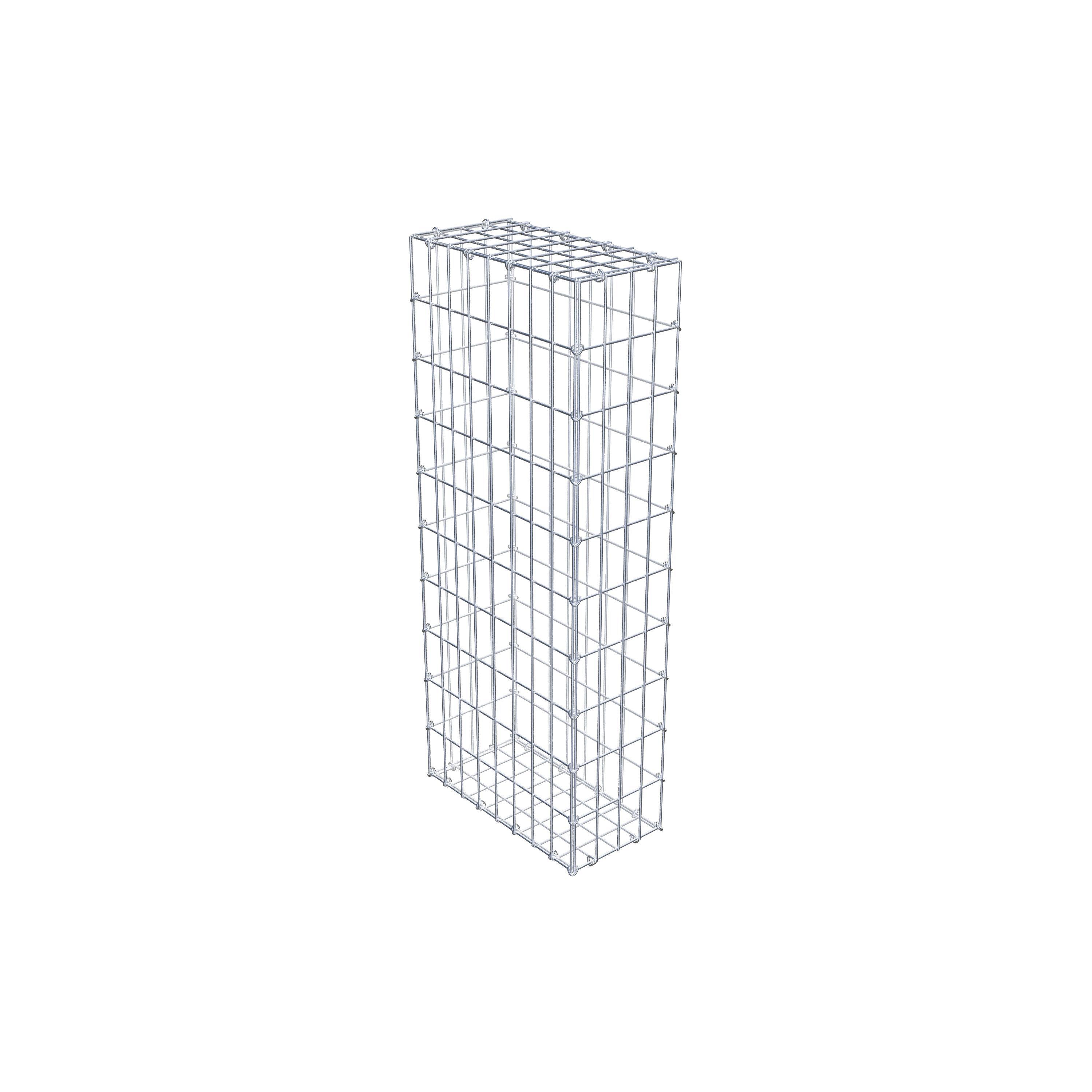 Gabion 100 cm x 40 cm x 20 cm (L x H x D), maskestørrelse 5 cm x 10 cm, C-ring