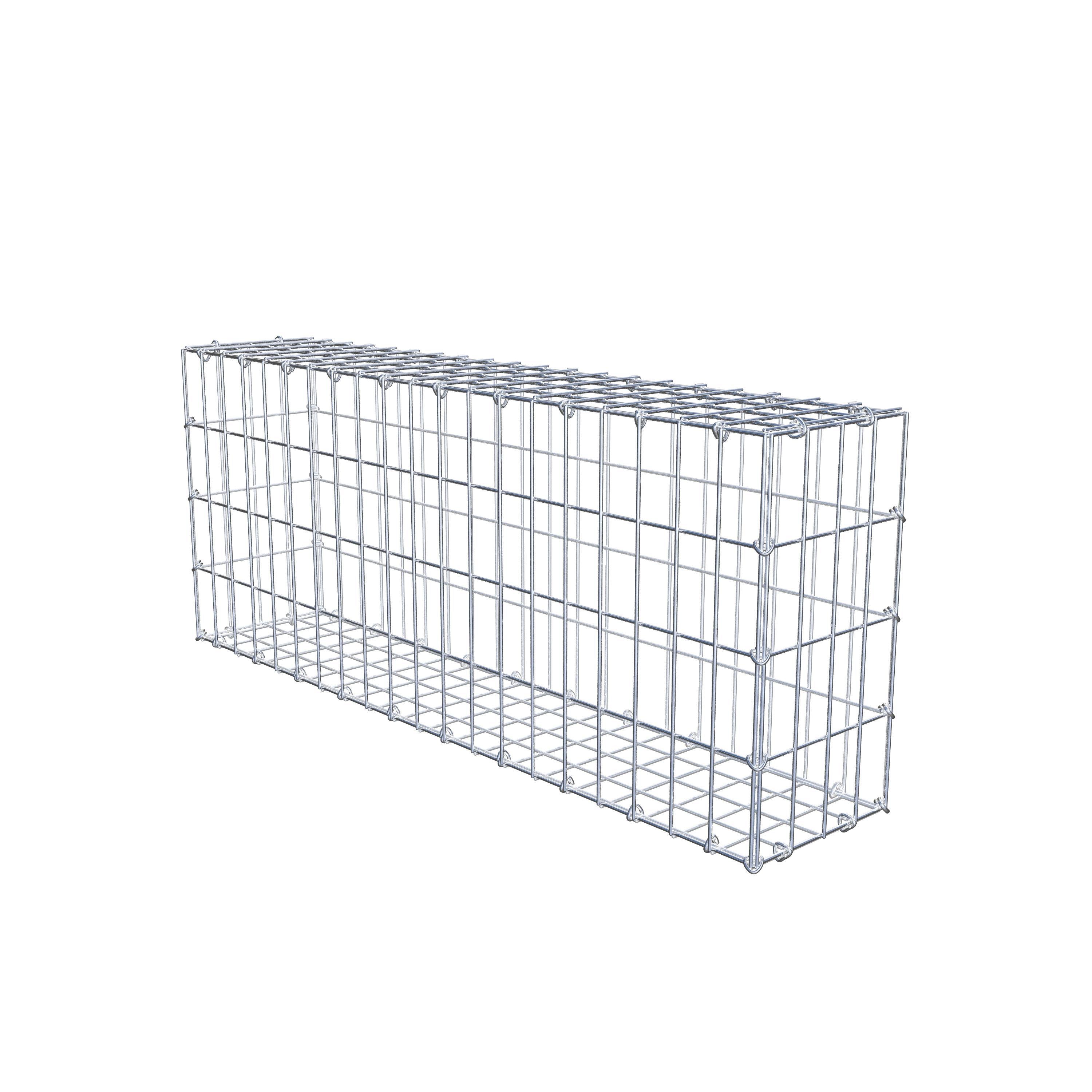 Gabion 100 cm x 40 cm x 20 cm (L x H x D), maskestørrelse 5 cm x 10 cm, C-ring