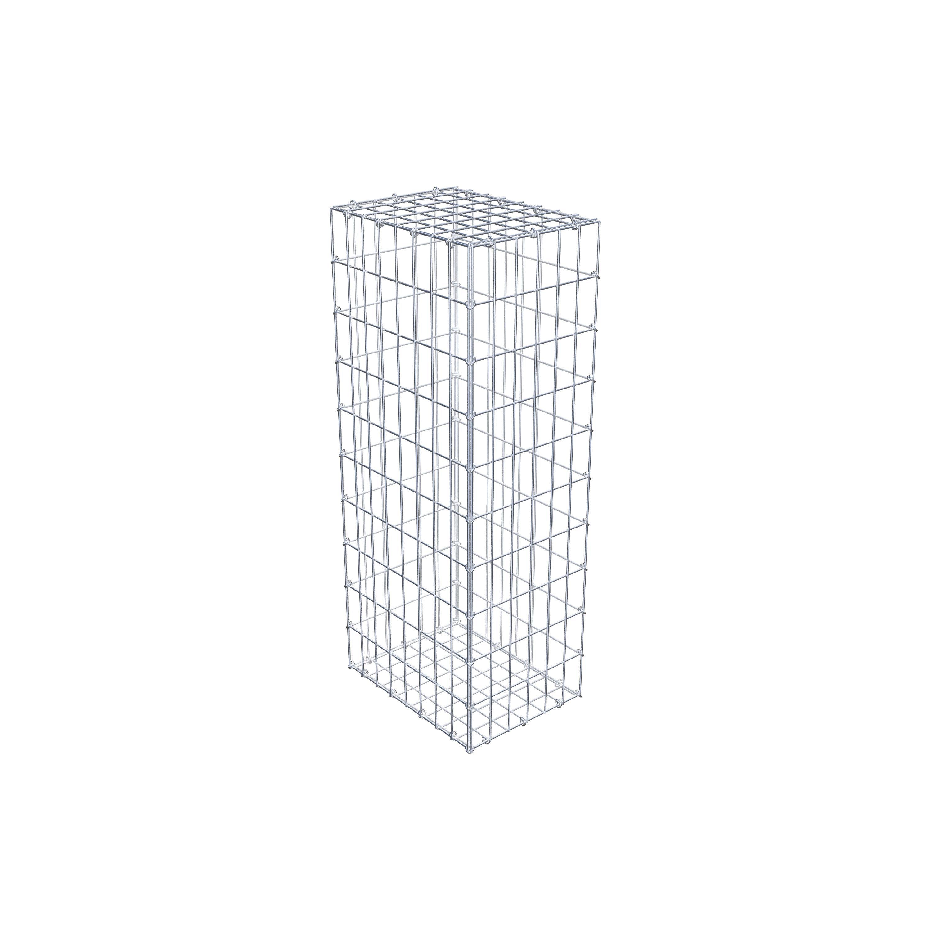 Gabion 100 cm x 40 cm x 30 cm (L x H x D), maskestørrelse 5 cm x 10 cm, C-ring