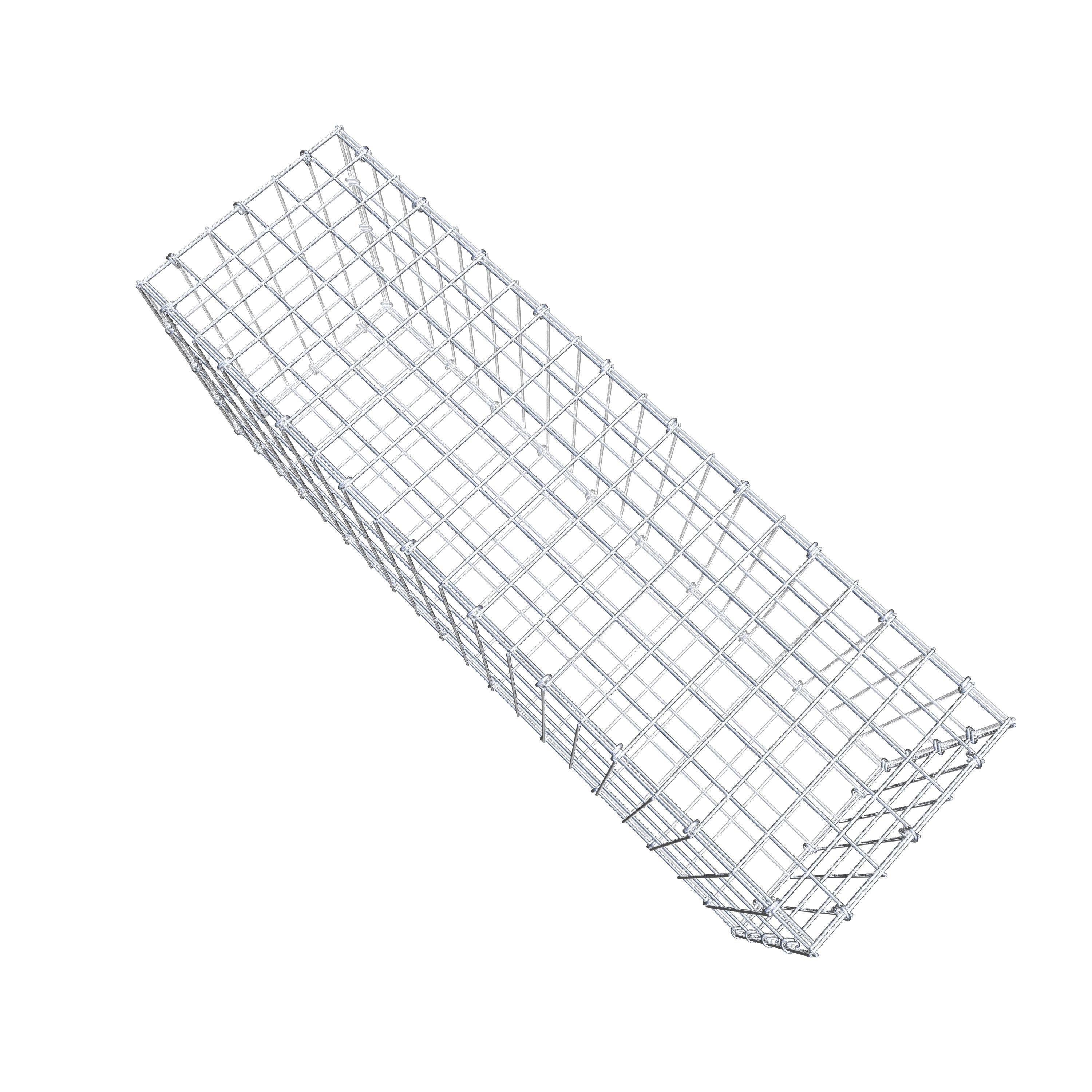 Gabion 100 cm x 40 cm x 30 cm (L x H x D), maskestørrelse 5 cm x 10 cm, C-ring