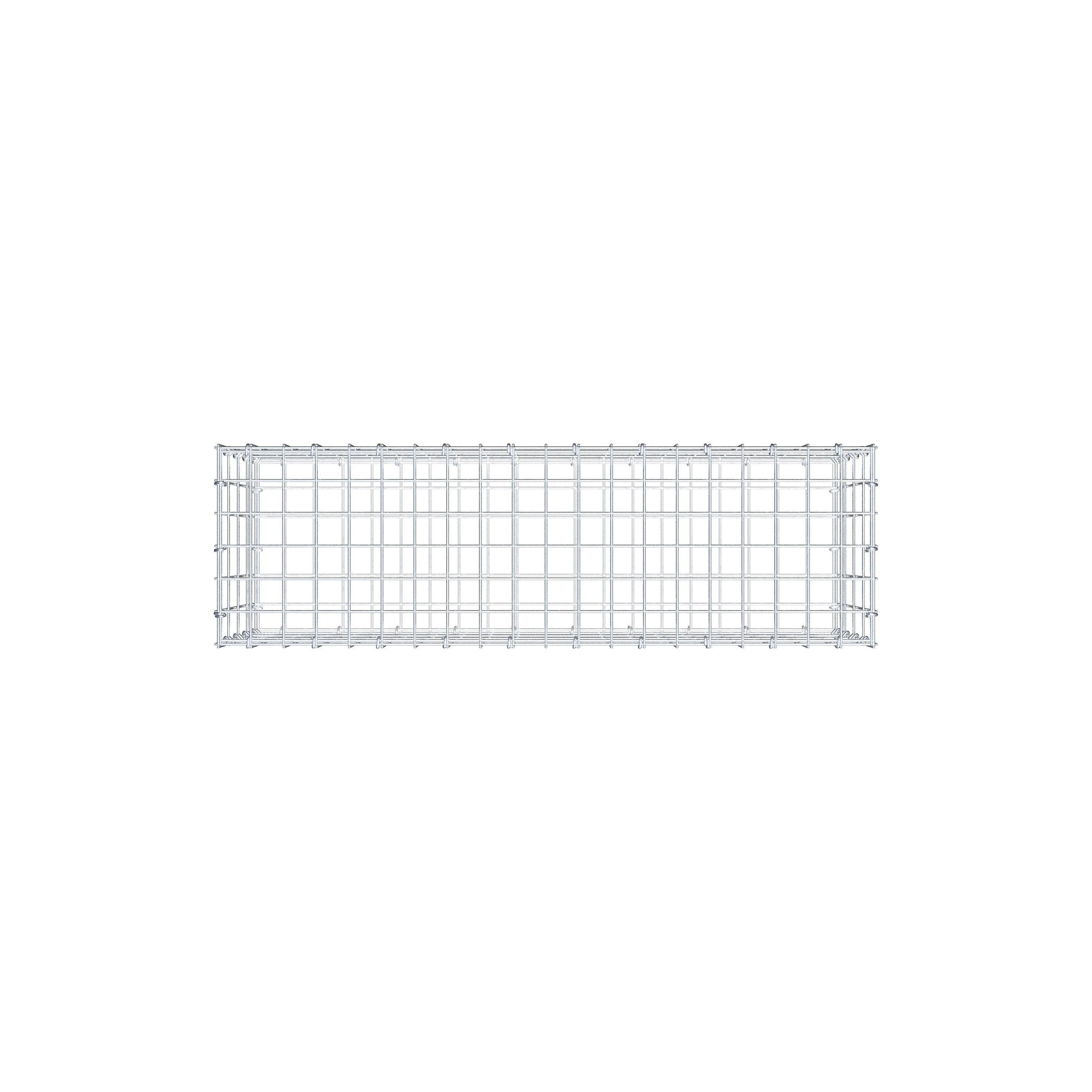 Gabion 100 cm x 40 cm x 30 cm (L x H x D), maskestørrelse 5 cm x 10 cm, C-ring