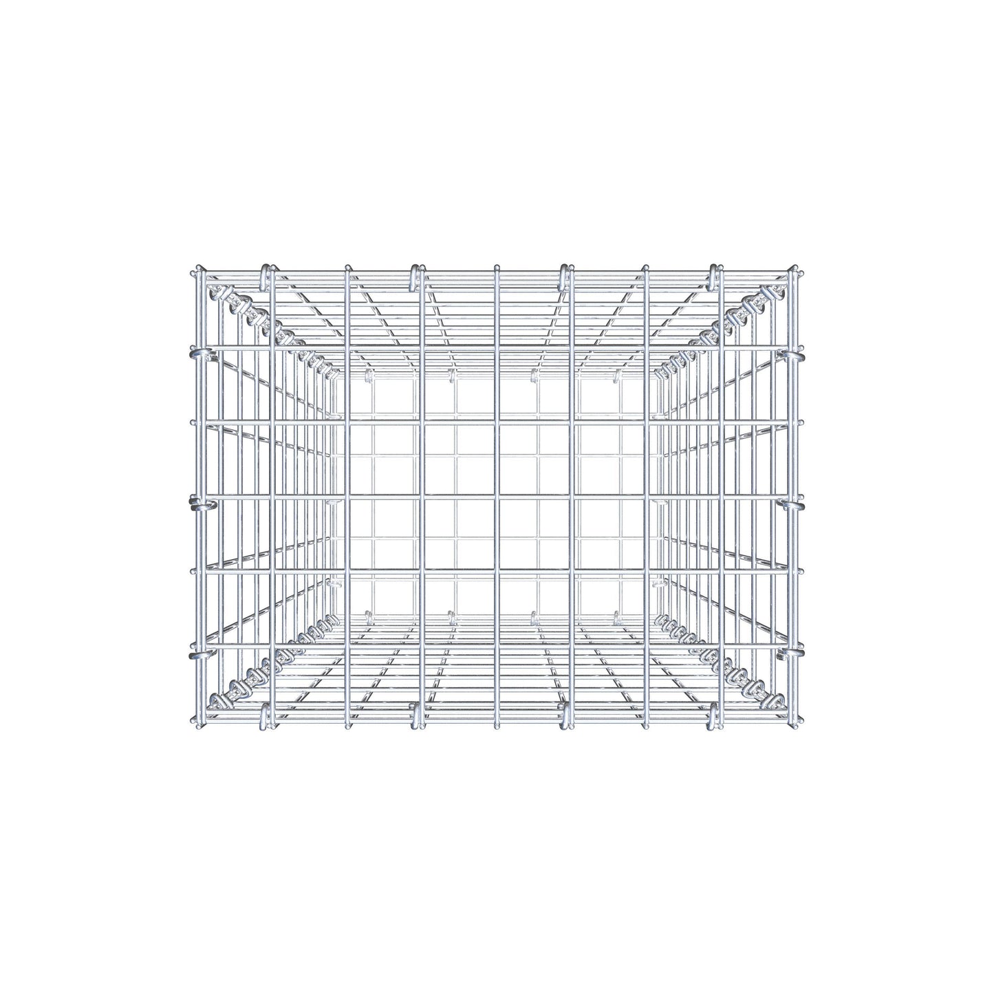 Gabione 100 cm x 40 cm x 30 cm (L x H x T), Maschenweite 5 cm x 10 cm, C-Ring