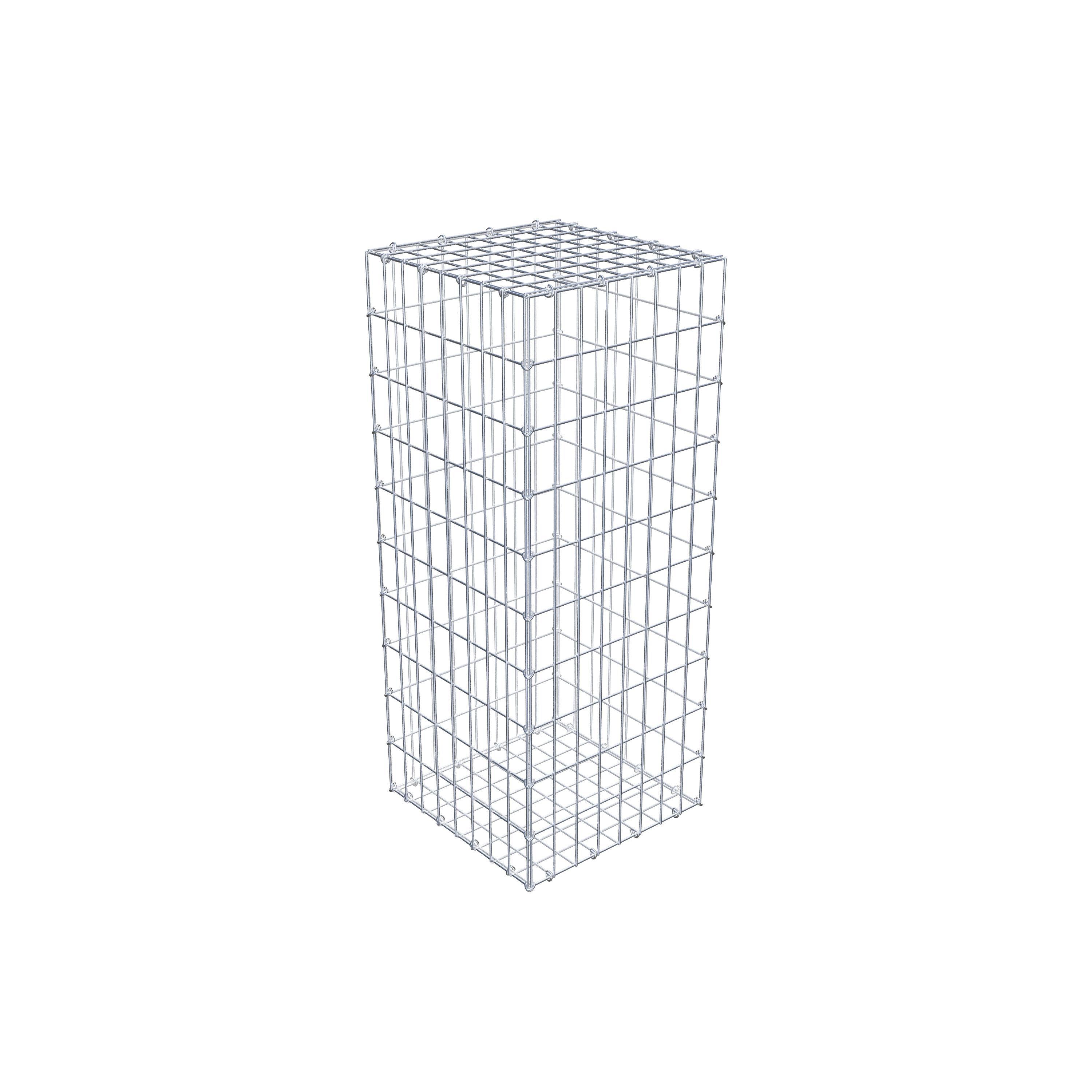 Gabion 100 cm x 40 cm x 40 cm (L x H x D), mesh size 5 cm x 10 cm, C-ring