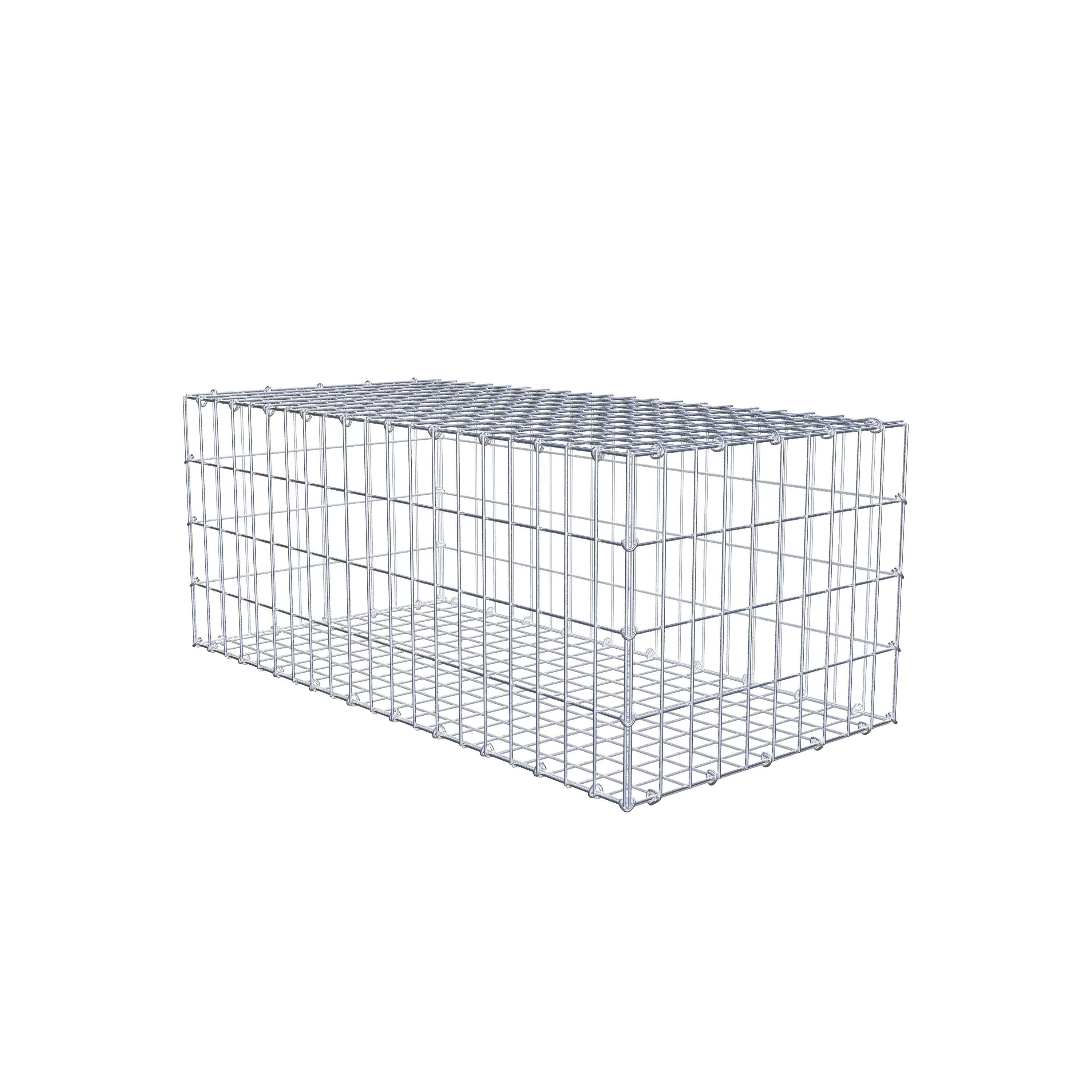 Gabion 100 cm x 40 cm x 50 cm (L x H x D), maskestørrelse 5 cm x 10 cm, C-ring