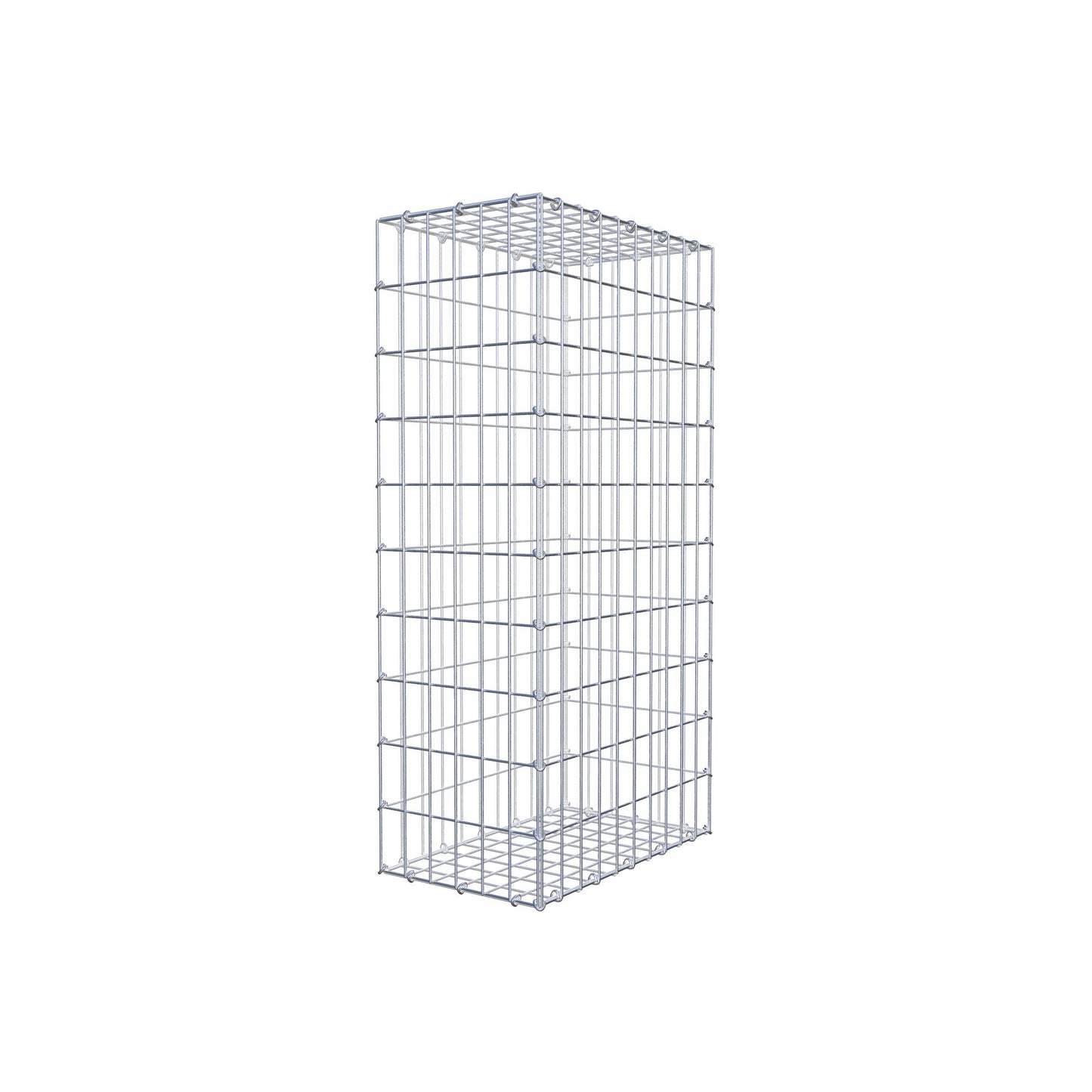 Gabion 100 cm x 50 cm x 30 cm (L x H x D), maskstorlek 5 cm x 10 cm, C-ring