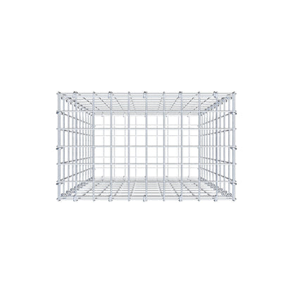 Gabion 100 cm x 50 cm x 30 cm (L x H x D), maskstorlek 5 cm x 10 cm, C-ring