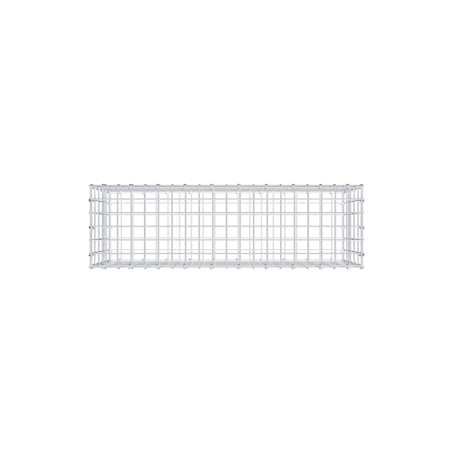 Gabion 100 cm x 50 cm x 30 cm (L x H x D), maskstorlek 5 cm x 10 cm, C-ring