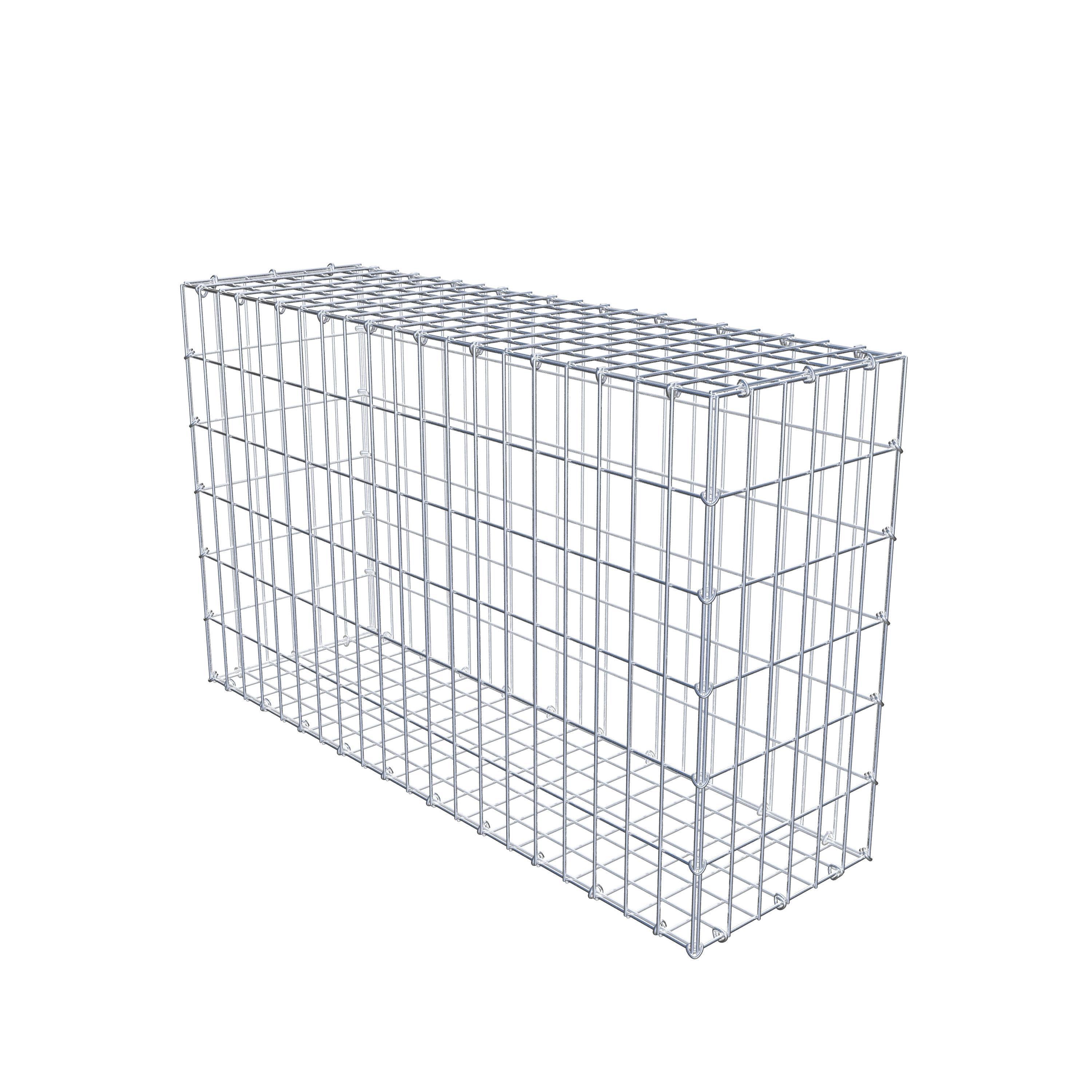 Gabion 100 cm x 60 cm x 30 cm (L x H x D), maskestørrelse 5 cm x 10 cm, C-ring