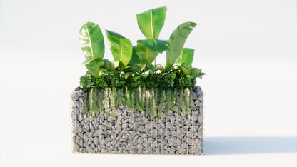 Hochbeet eckig 130 cm x 60 cm x 60 cm (L x H x T), Maschenweite 5 x 10 cm, Wandstärke 10 cm