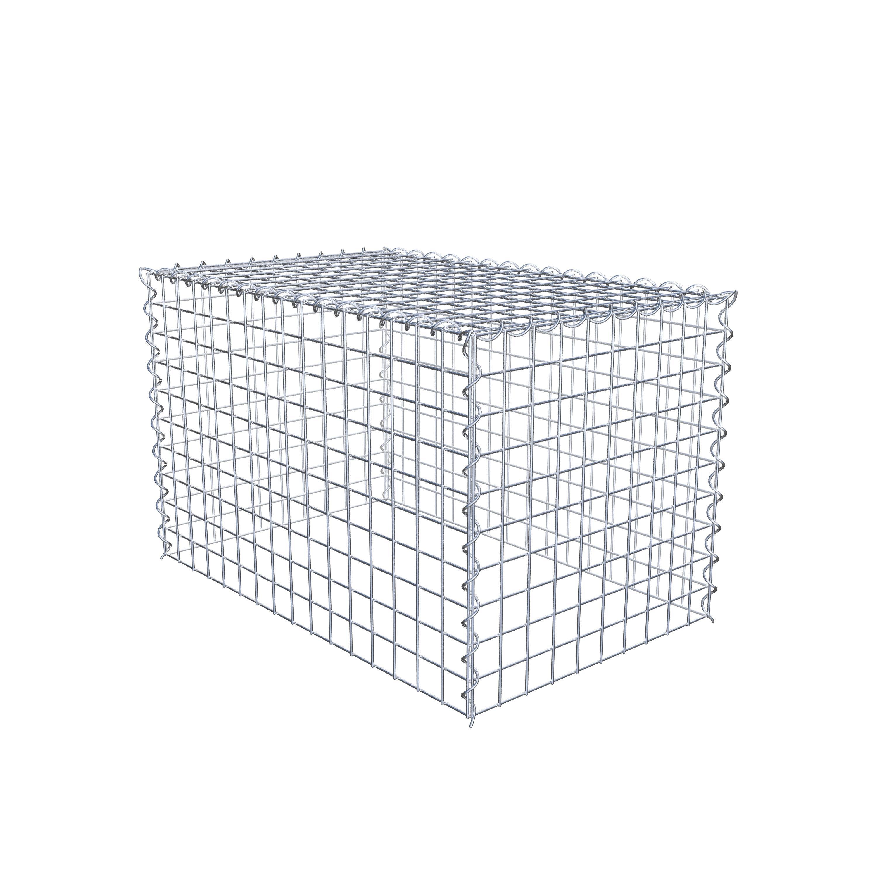 Grown-on gabion type 3 80 cm x 50 cm x 50 cm (L x H x D), mesh size 5 cm x 5 cm, spiral