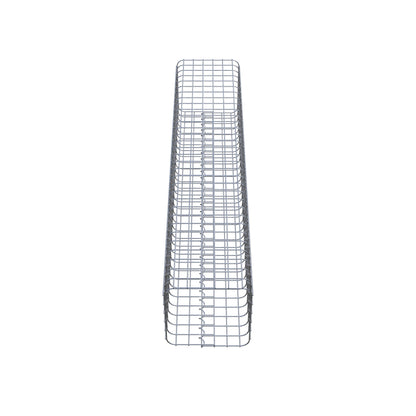 Colonne de gabion carrée 32 cm x 32 cm, hauteur 160 cm, MW 5 cm x 5 cm