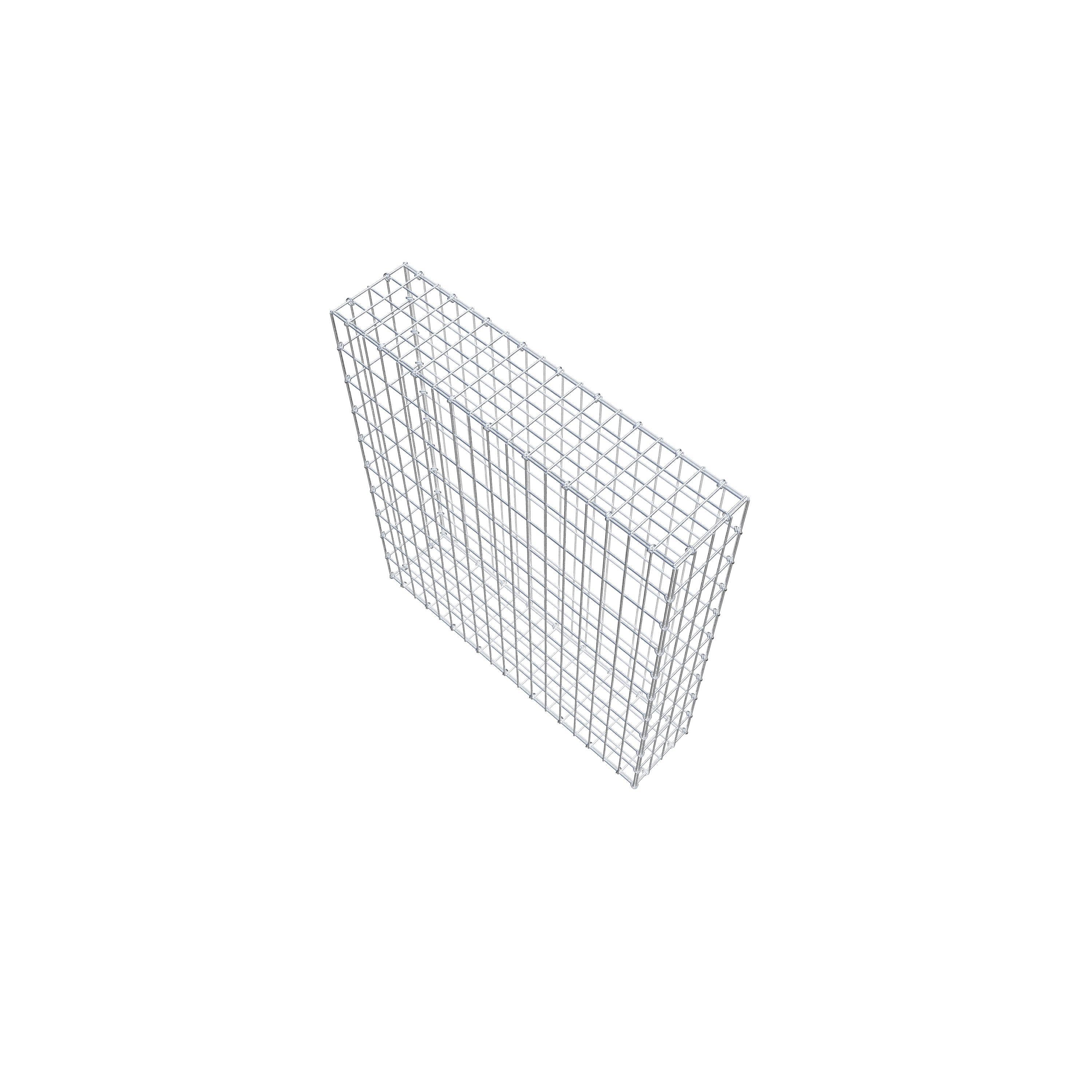 Gabion 100 cm x 90 cm x 20 cm (L x H x D), maskestørrelse 5 cm x 10 cm, C-ring