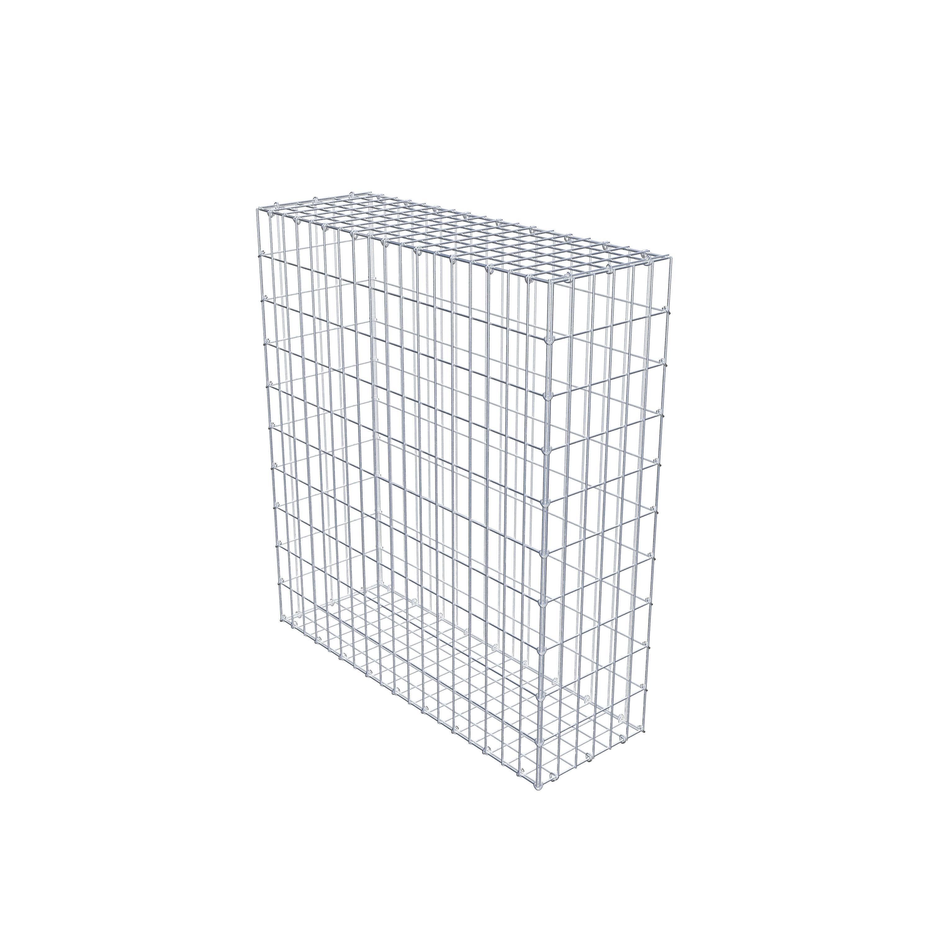 Gabion 100 cm x 90 cm x 30 cm (L x H x D), mesh size 5 cm x 10 cm, C-ring