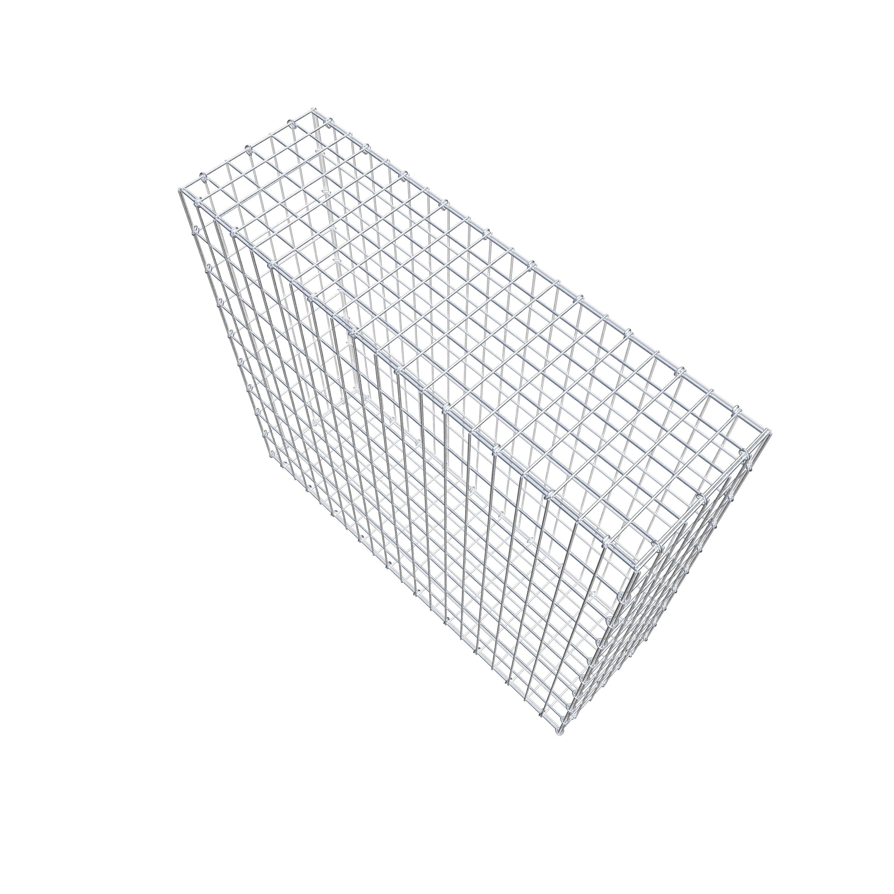 Gabion 100 cm x 90 cm x 30 cm (L x H x D), maskestørrelse 5 cm x 10 cm, C-ring