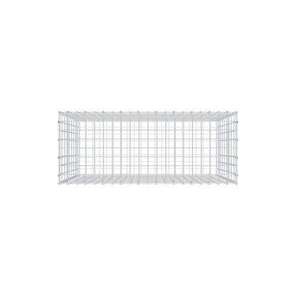 Gabione 100 cm x 90 cm x 40 cm (L x H x T), Maschenweite 5 cm x 10 cm, C-Ring
