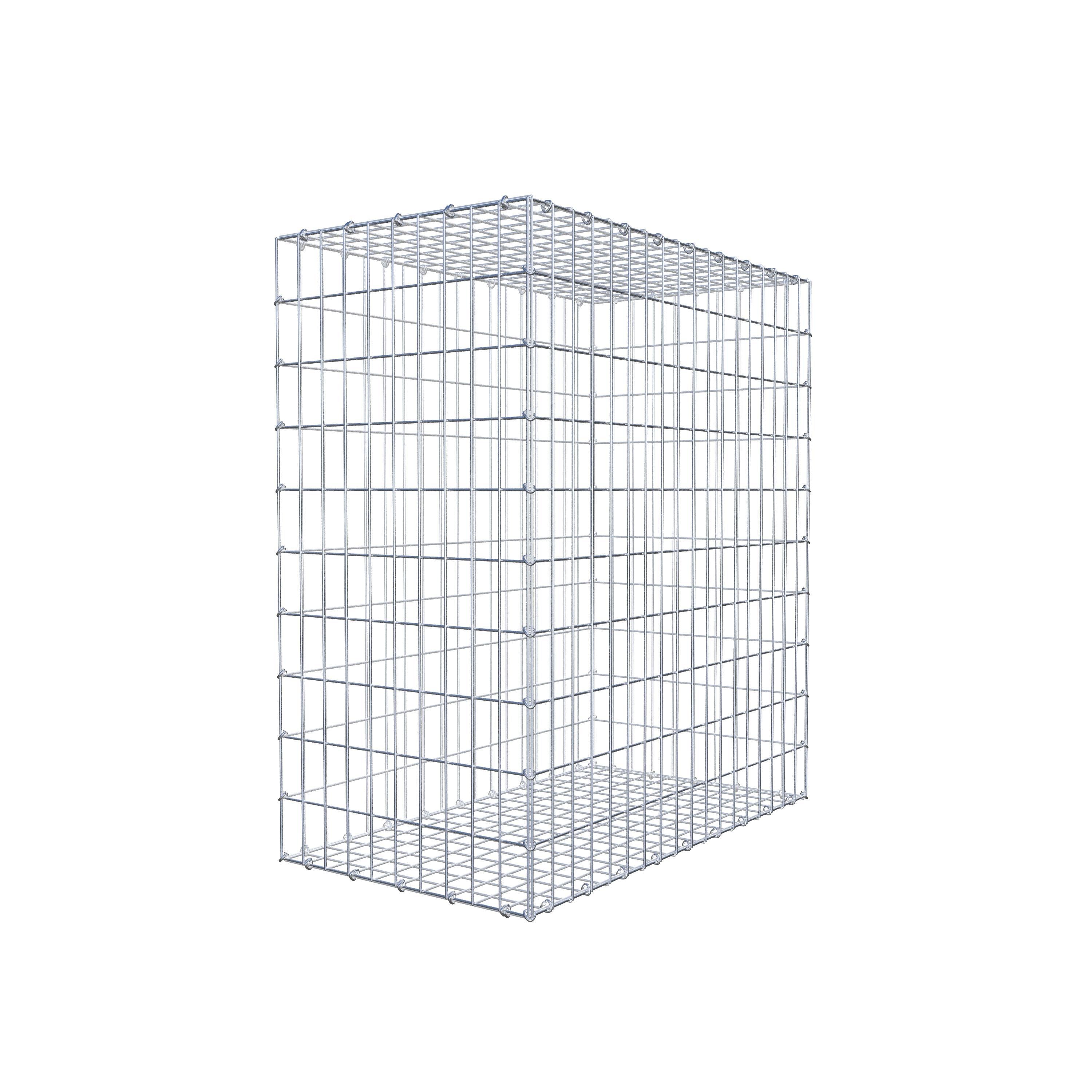 Gabion 100 cm x 90 cm x 50 cm (L x H x D), mesh size 5 cm x 10 cm, C-ring