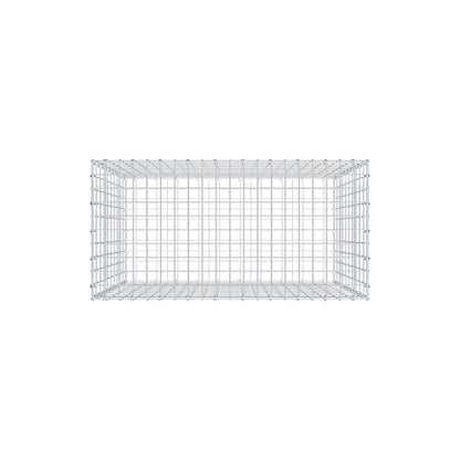 Gabbione 100 cm x 100 cm x 50 cm (L x H x P), maglia 5 cm x 10 cm, anello a C