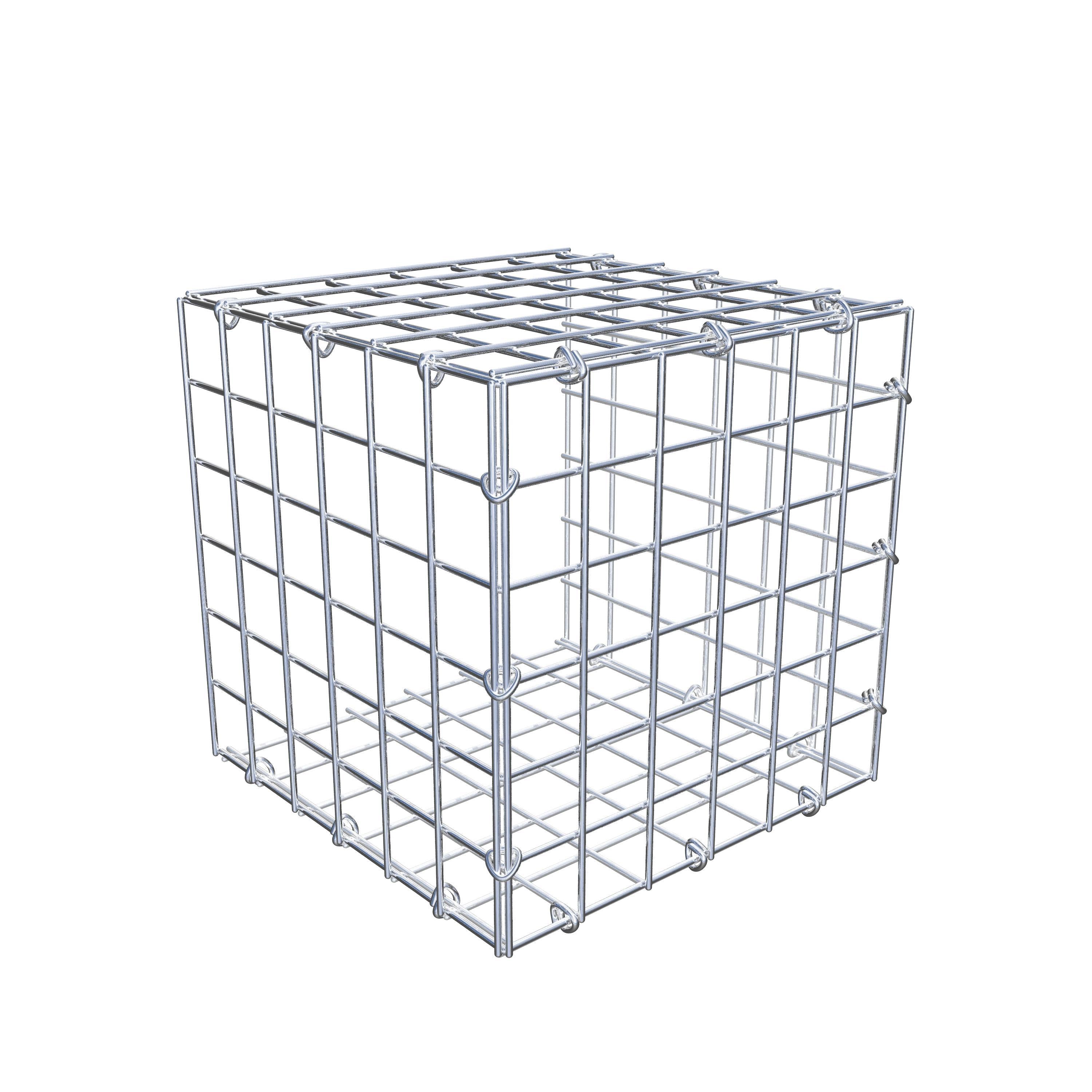 Monteret gabion type 2 30 cm x 30 cm x 30 cm (L x H x D), maskestørrelse 5 cm x 5 cm, C-ring