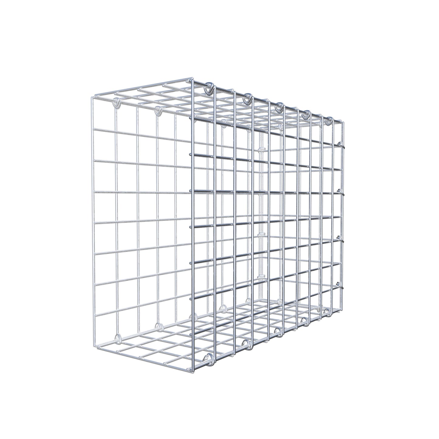 Type 2 oplegkorf 50 cm x 40 cm x 20 cm (L x H x D), maaswijdte 5 cm x 5 cm, C-ring