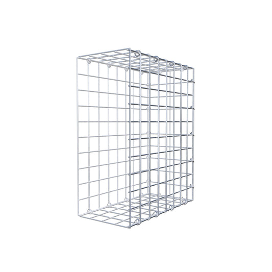 Monteret gabion type 2 50 cm x 40 cm x 20 cm (L x H x D), maskestørrelse 5 cm x 5 cm, C-ring