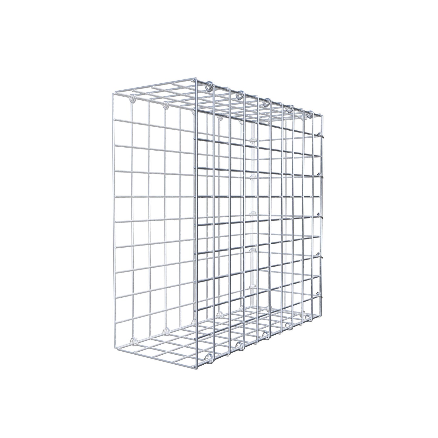 Mounted gabion type 2 50 cm x 50 cm x 20 cm (L x H x D), mesh size 5 cm x 5 cm, C-ring