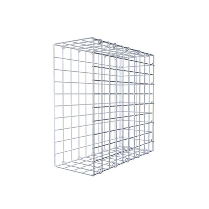 Mounted gabion type 2 50 cm x 50 cm x 20 cm (L x H x D), mesh size 5 cm x 5 cm, C-ring
