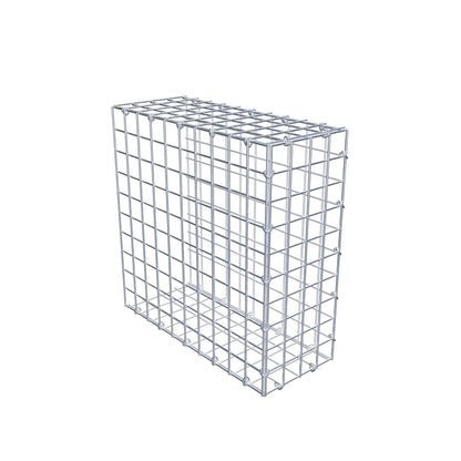 Mounted gabion type 2 50 cm x 50 cm x 20 cm (L x H x D), mesh size 5 cm x 5 cm, C-ring