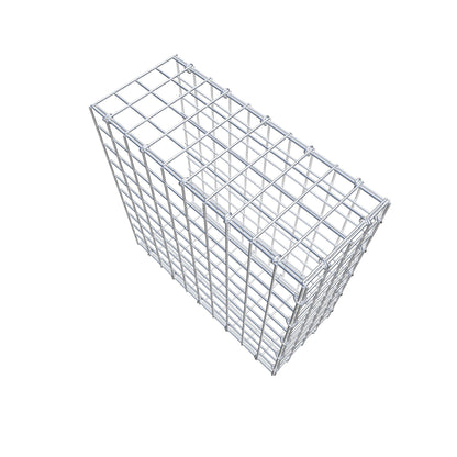 Mounted gabion type 2 50 cm x 50 cm x 20 cm (L x H x D), mesh size 5 cm x 5 cm, C-ring