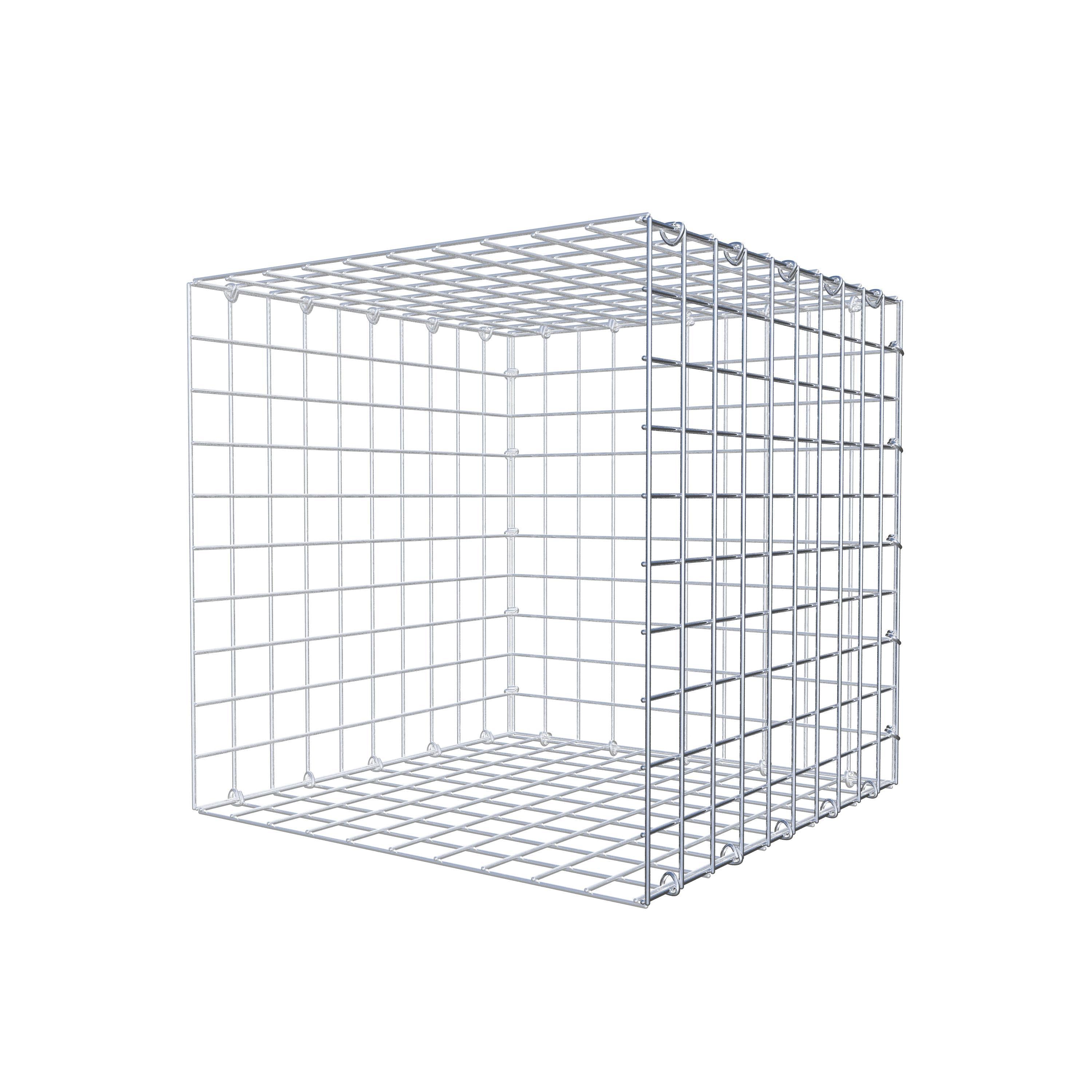 Mounted gabion type 2 50 cm x 50 cm x 50 cm (L x H x D), mesh size 5 cm x 5 cm, C-ring