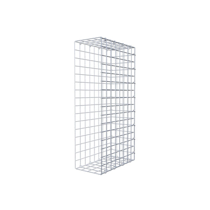 Mounted gabion type 2 80 cm x 40 cm x 20 cm (L x H x D), mesh size 5 cm x 5 cm, C-ring