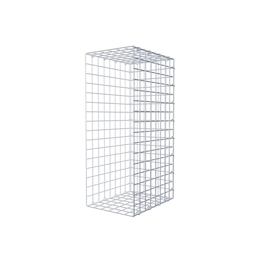 Mounted gabion type 2 80 cm x 40 cm x 30 cm (L x H x D), mesh size 5 cm x 5 cm, C-ring