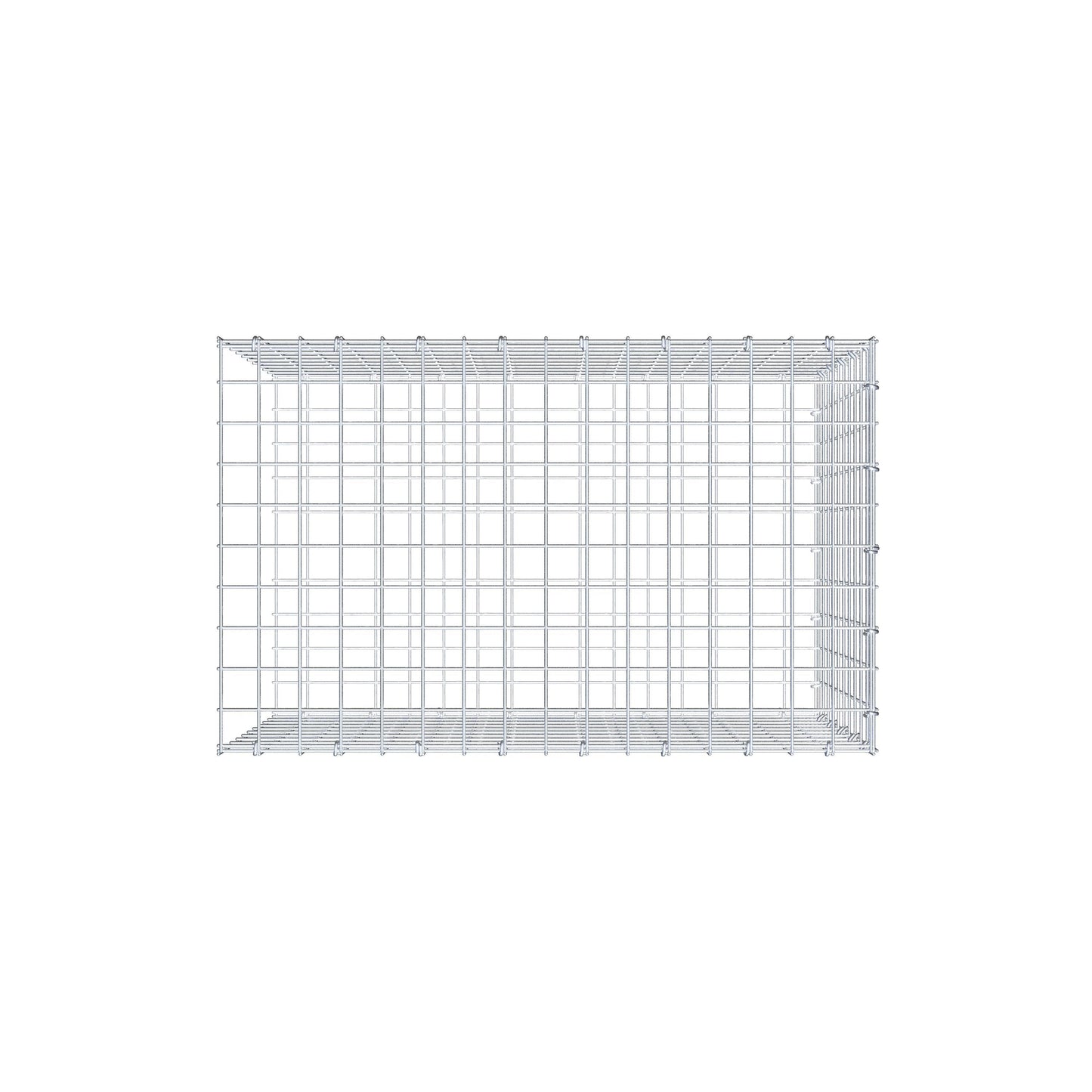 Pila adicional tipo 2 80 cm x 50 cm x 50 cm (L x A x P), malla 5 cm x 5 cm, anillo en C