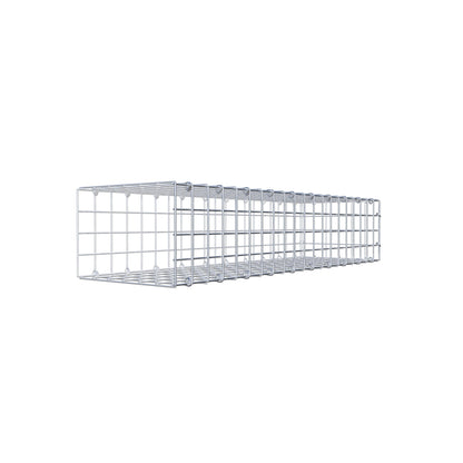 Mounted gabion type 2 100 cm x 20 cm x 30 cm (L x H x D), mesh size 5 cm x 5 cm, C-ring