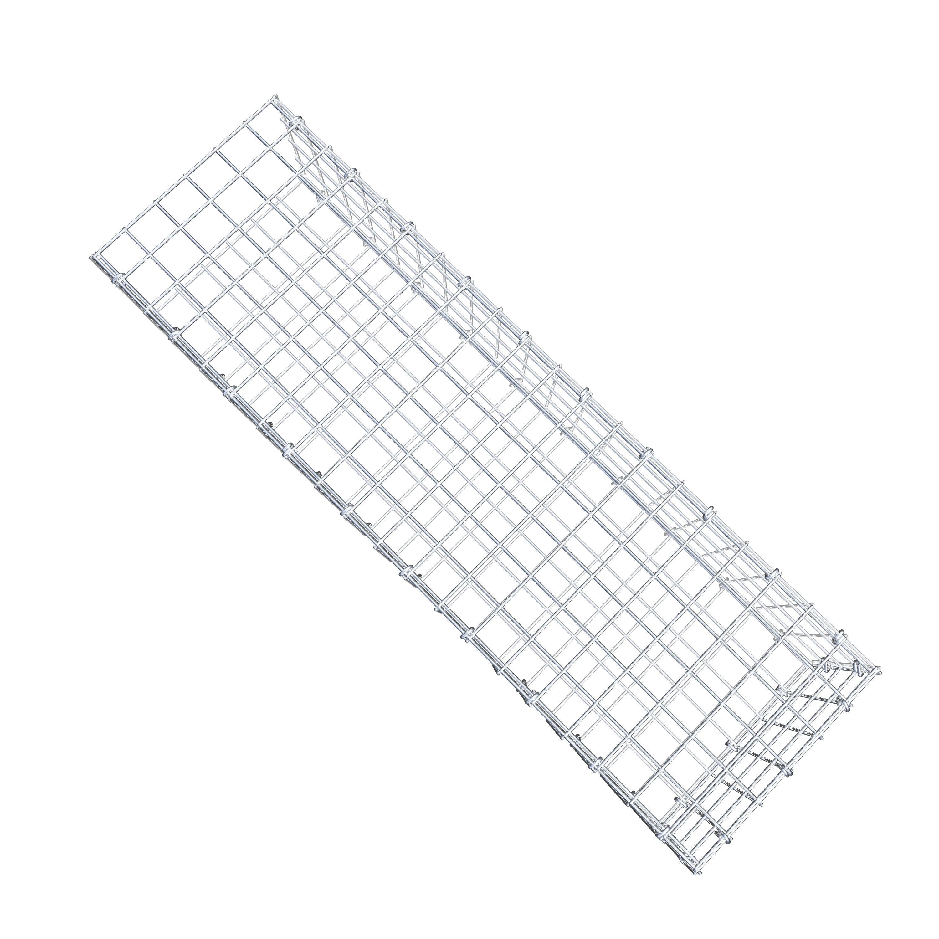 Mounted gabion type 2 100 cm x 20 cm x 30 cm (L x H x D), mesh size 5 cm x 5 cm, C-ring