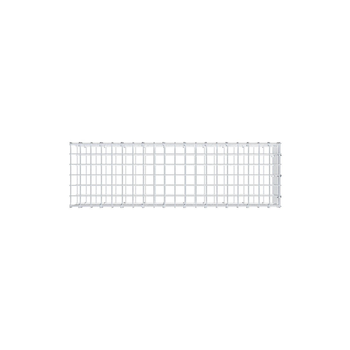 Mounted gabion type 2 100 cm x 20 cm x 30 cm (L x H x D), mesh size 5 cm x 5 cm, C-ring
