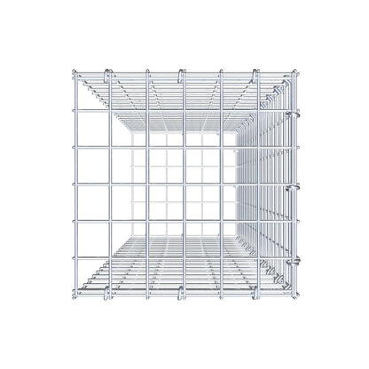 Gabbione aggiuntivo tipo 2 100 cm x 30 cm x 30 cm (L x A x P), maglia 5 cm x 5 cm, anello a C