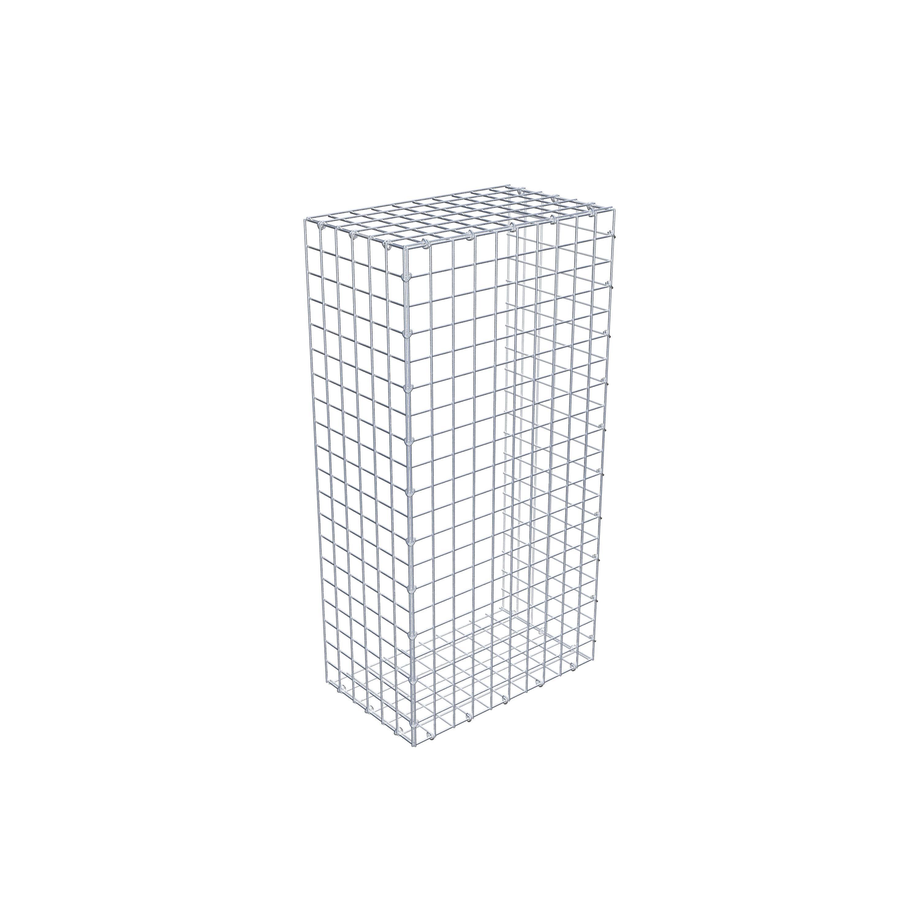 Mounted gabion type 2 100 cm x 30 cm x 50 cm (L x H x D), mesh size 5 cm x 5 cm, C-ring