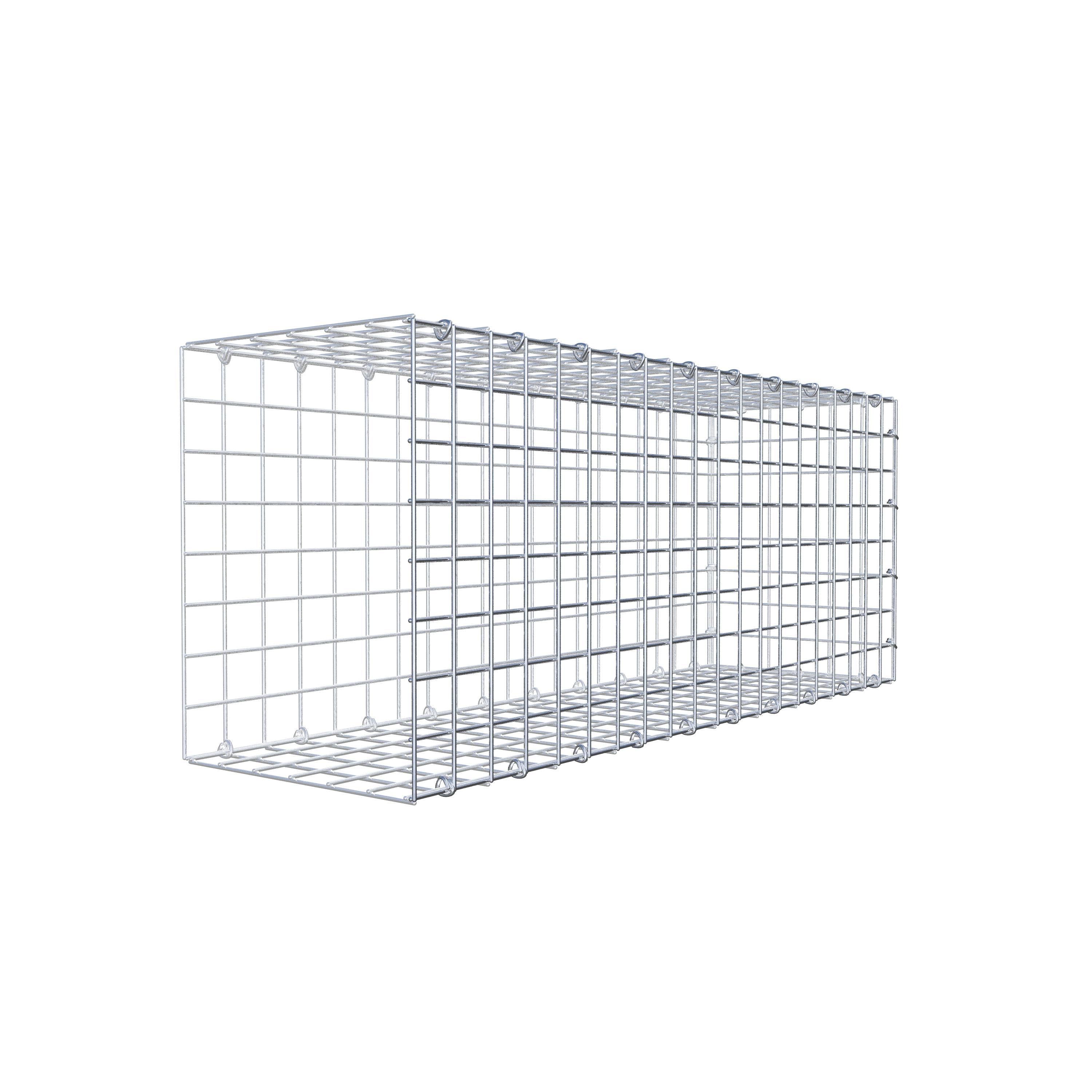 Monteret gabion type 2 100 cm x 40 cm x 30 cm (L x H x D), maskestørrelse 5 cm x 5 cm, C-ring