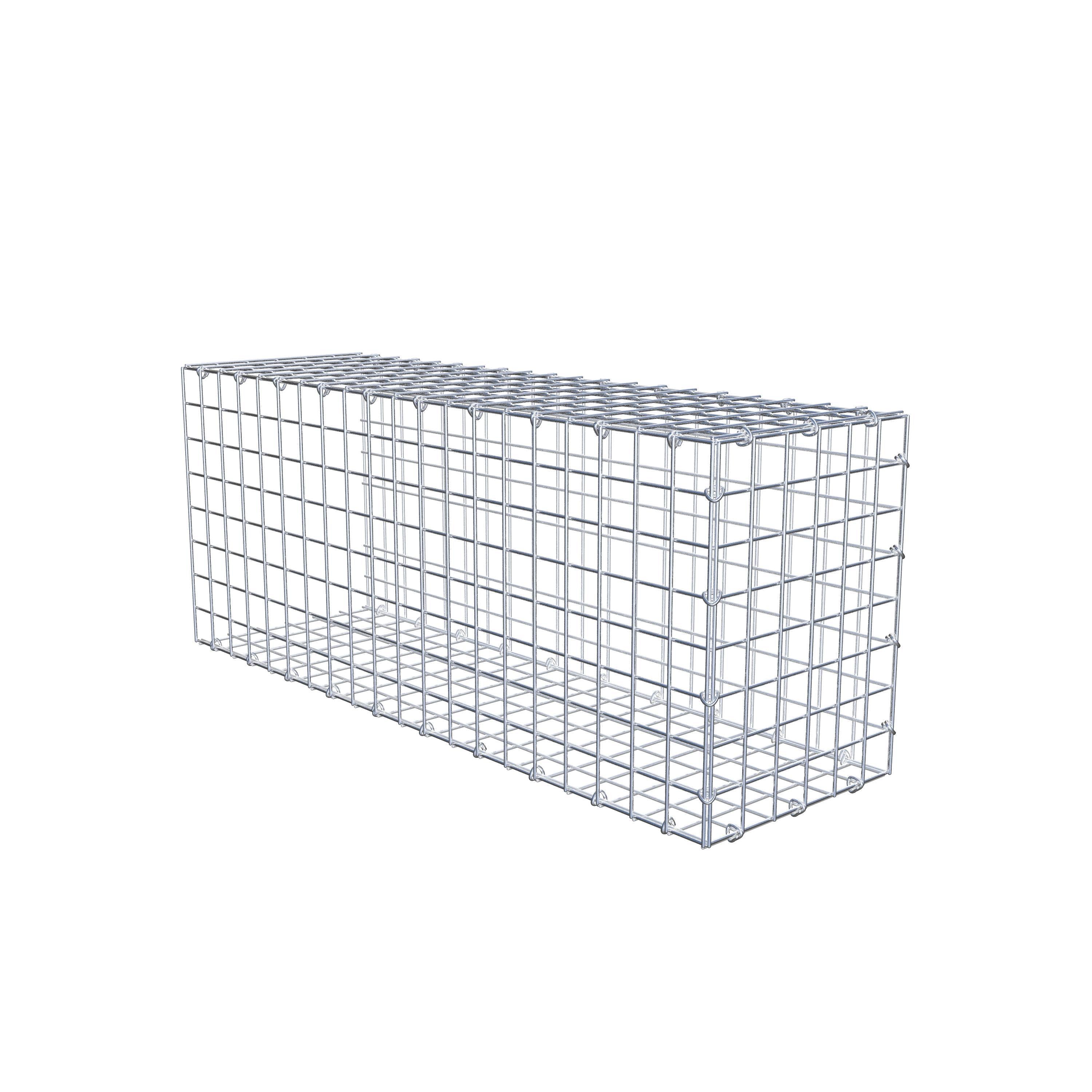 Mounted gabion type 2 100 cm x 40 cm x 30 cm (L x H x D), mesh size 5 cm x 5 cm, C-ring