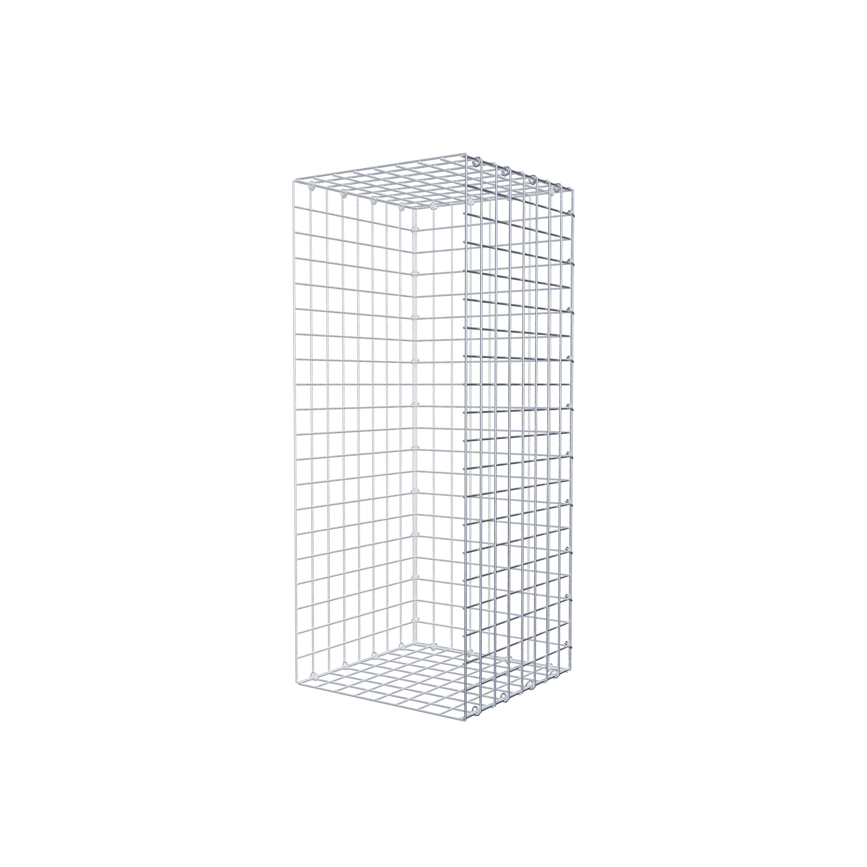 Anbaugabione Typ 2 100 cm x 40 cm x 40 cm (L x H x T), Maschenweite 5 cm x 5 cm, C-Ring