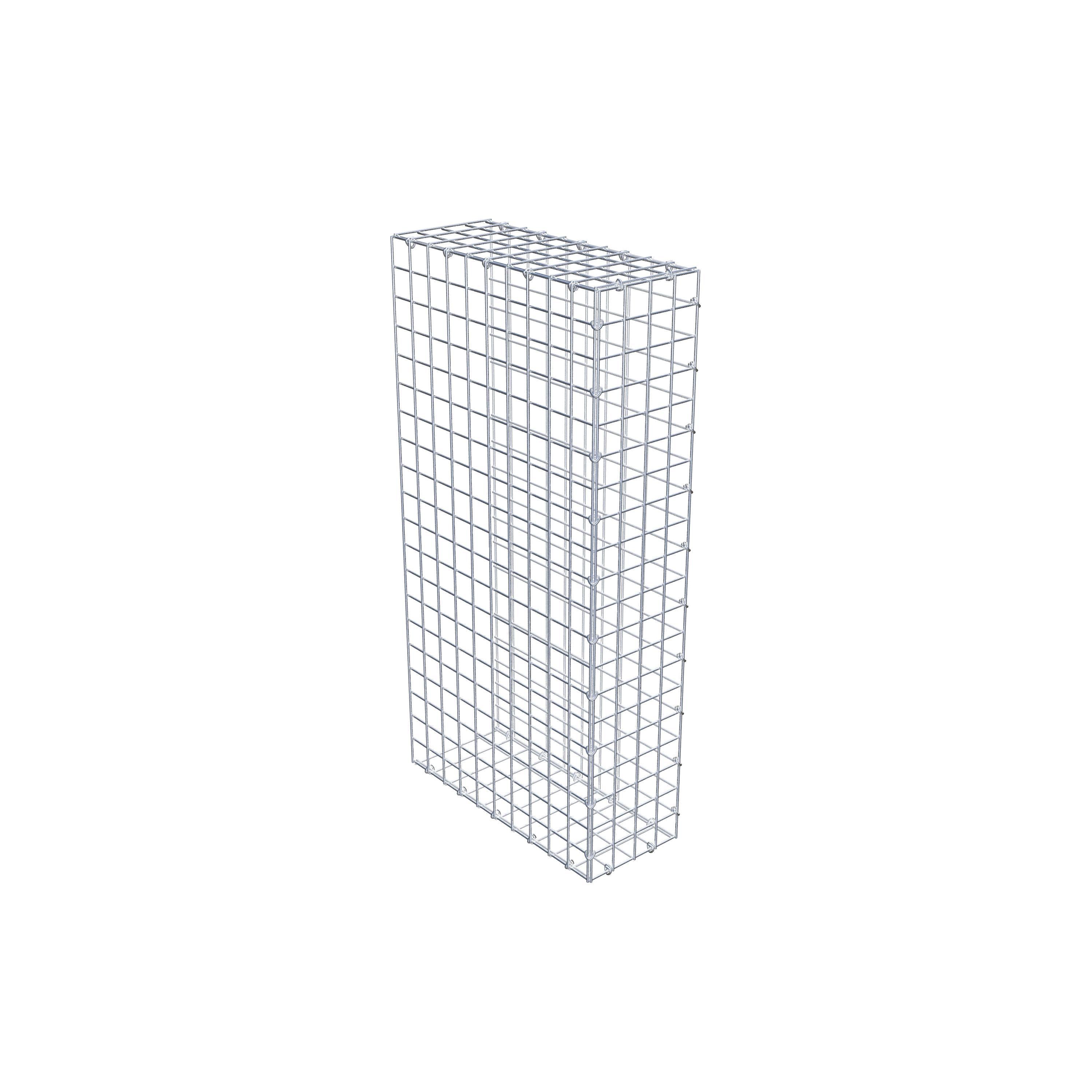 Mounted gabion type 2 100 cm x 50 cm x 20 cm (L x H x D), mesh size 5 cm x 5 cm, C-ring