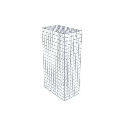 Mounted gabion type 2 100 cm x 50 cm x 30 cm (L x H x D), mesh size 5 cm x 5 cm, C-ring