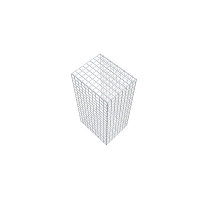 Gabbione aggiuntivo di tipo 2 100 cm x 50 cm x 40 cm (L x H x P), maglia 5 cm x 5 cm, anello a C