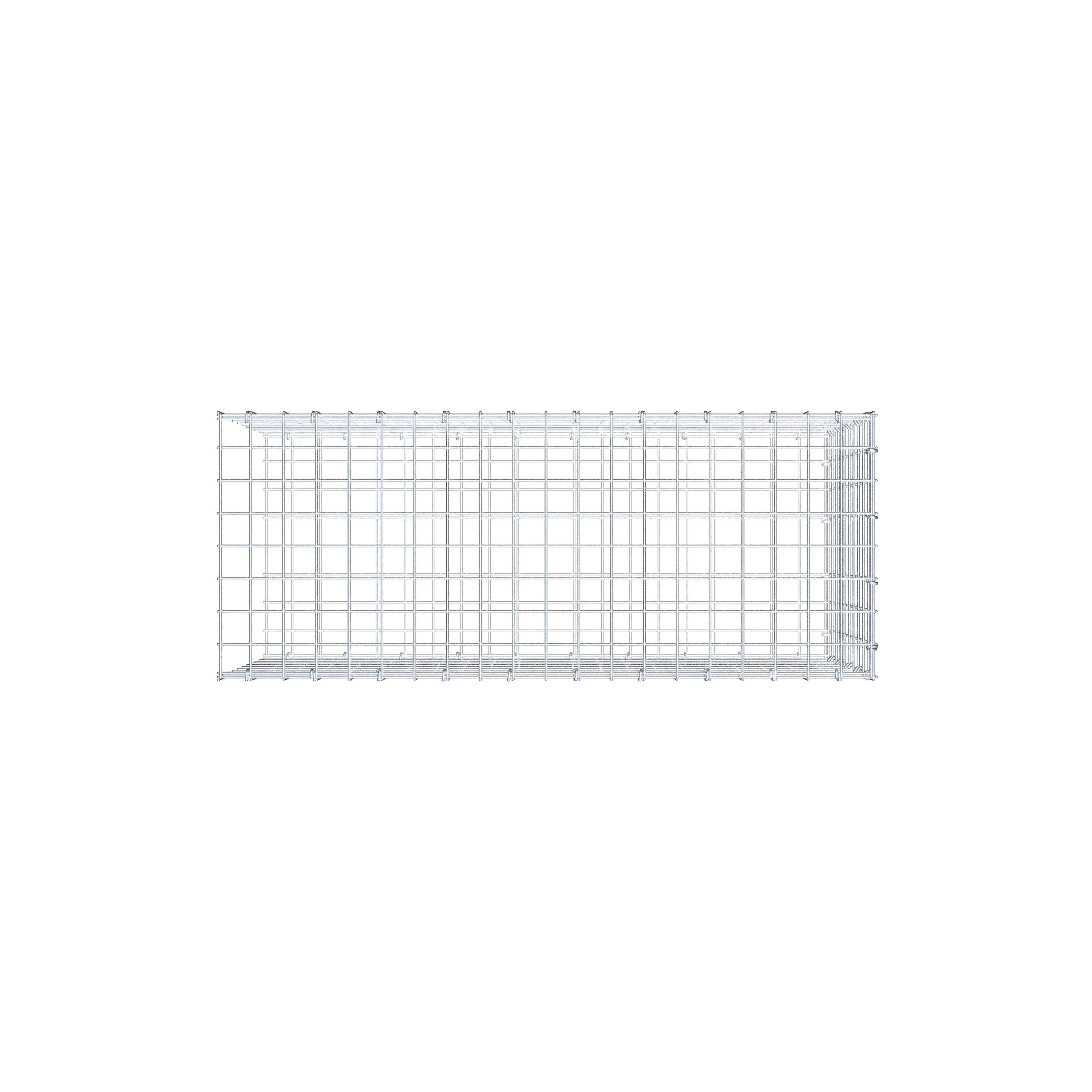 Anbaugabione Typ 2 100 cm x 50 cm x 40 cm (L x H x T), Maschenweite 5 cm x 5 cm, C-Ring