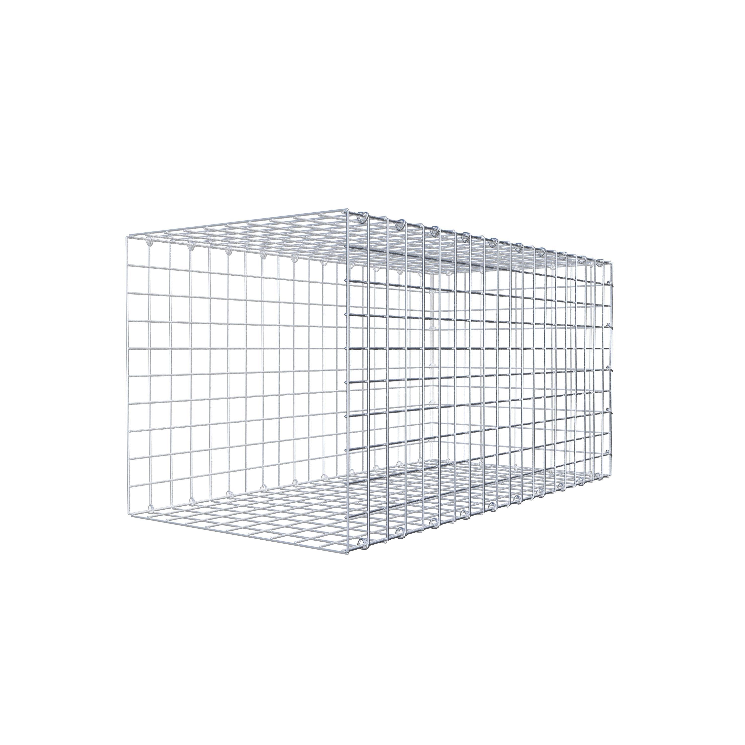 Mounted gabion type 2 100 cm x 50 cm x 50 cm (L x H x D), mesh size 5 cm x 5 cm, C-ring