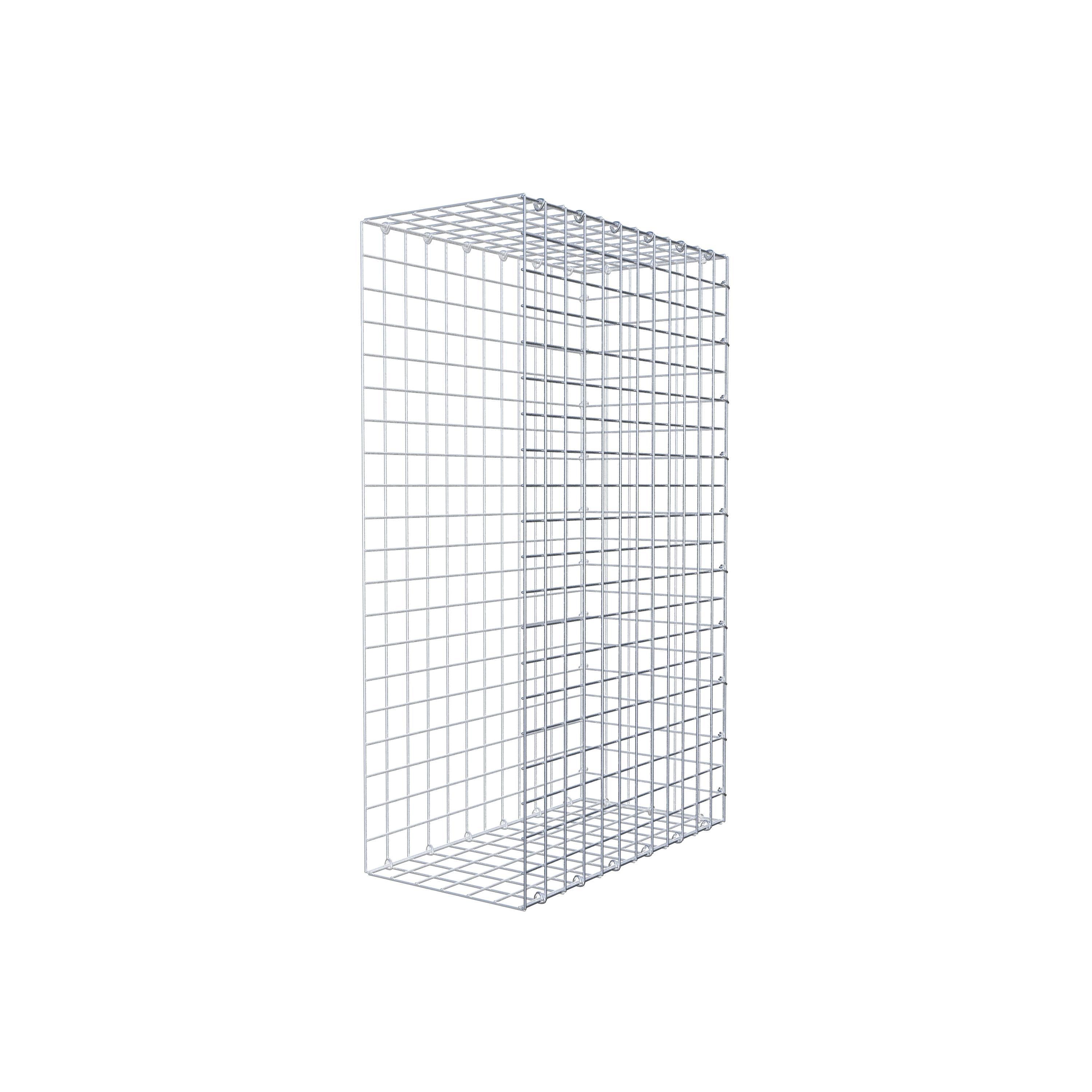 Mounted gabion type 2 100 cm x 60 cm x 30 cm (L x H x D), mesh size 5 cm x 5 cm, C-ring