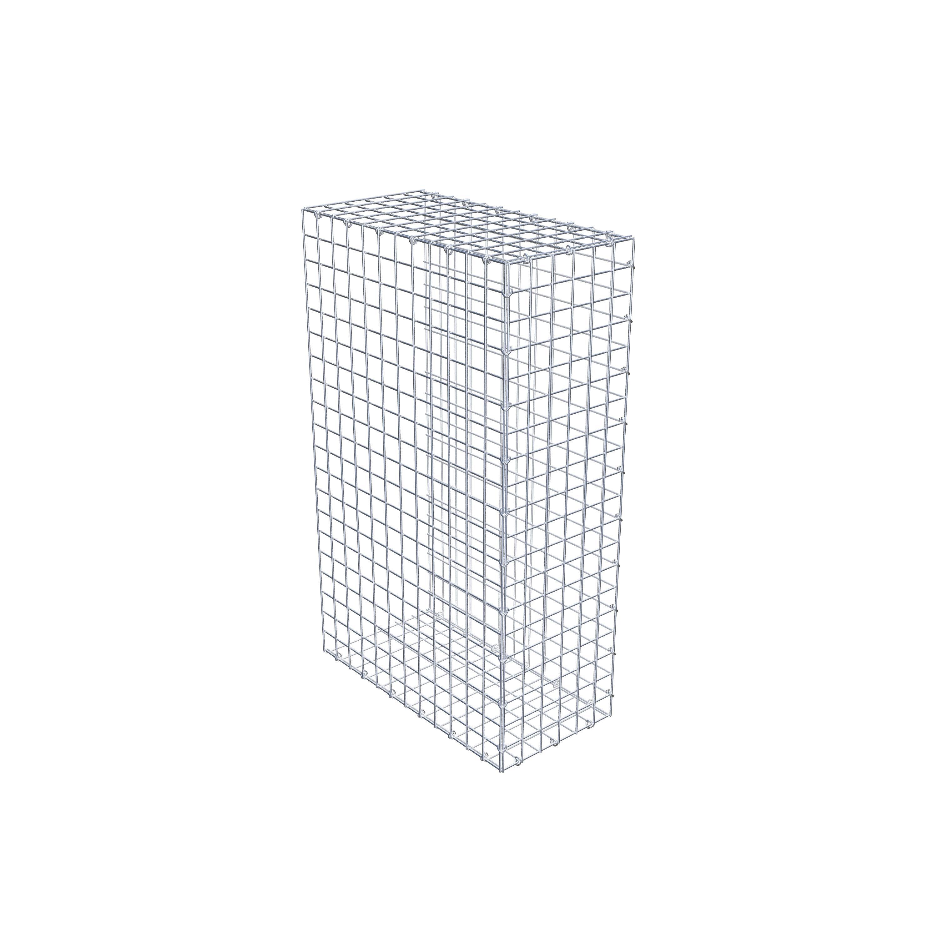 Mounted gabion type 2 100 cm x 60 cm x 30 cm (L x H x D), mesh size 5 cm x 5 cm, C-ring