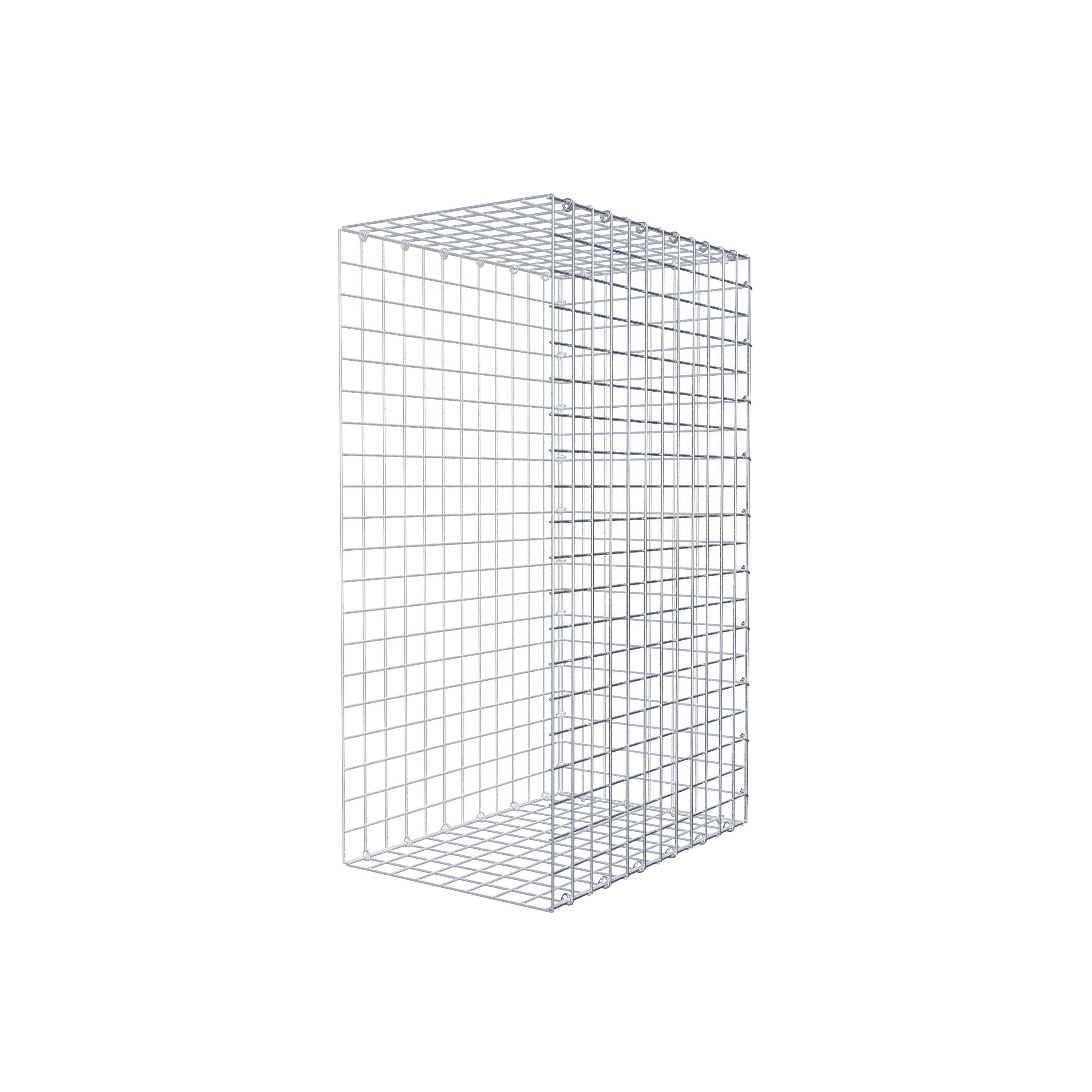 Mounted gabion type 2 100 cm x 60 cm x 40 cm (L x H x D), mesh size 5 cm x 5 cm, C-ring