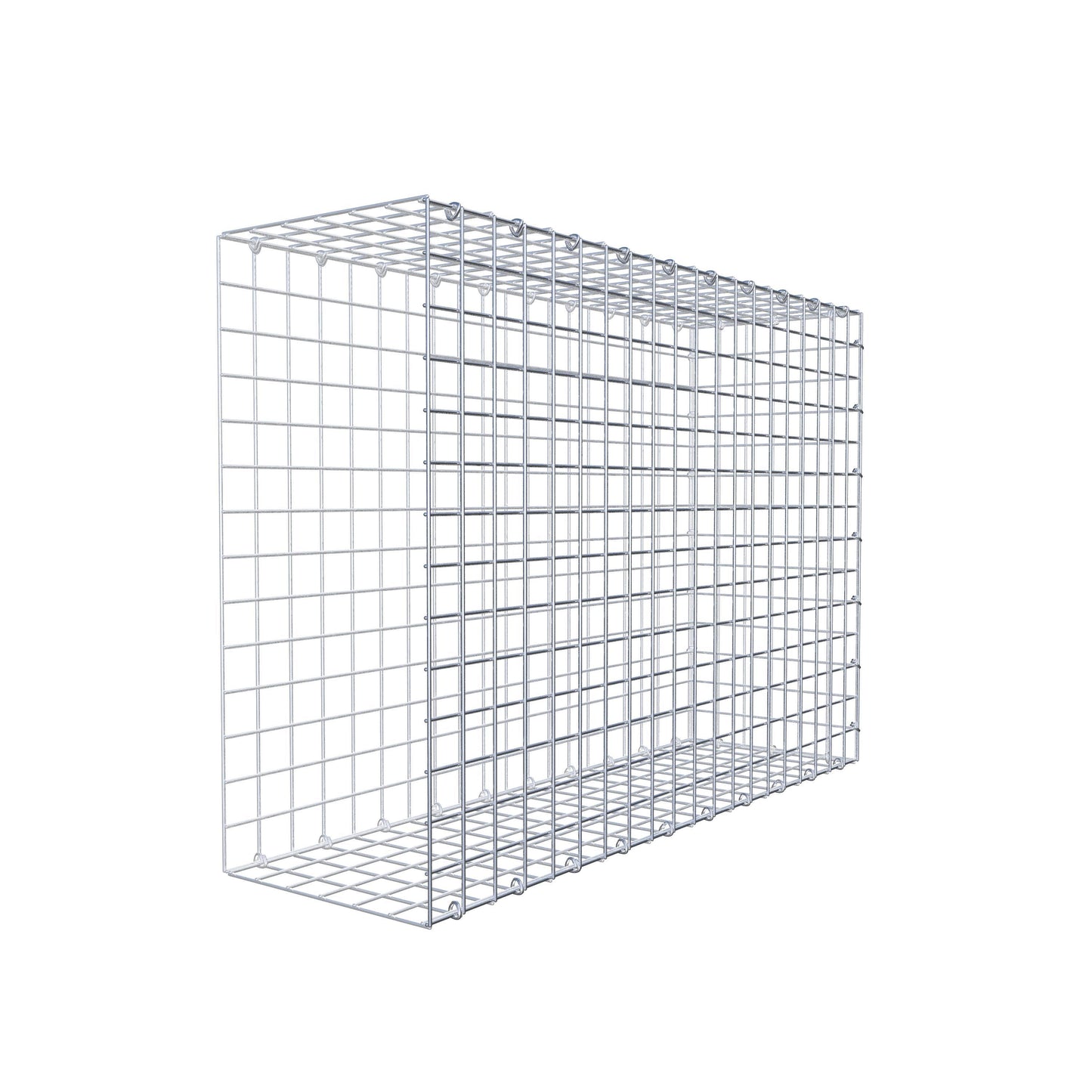 Mounted gabion type 2 100 cm x 70 cm x 30 cm (L x H x D), mesh size 5 cm x 5 cm, C-ring