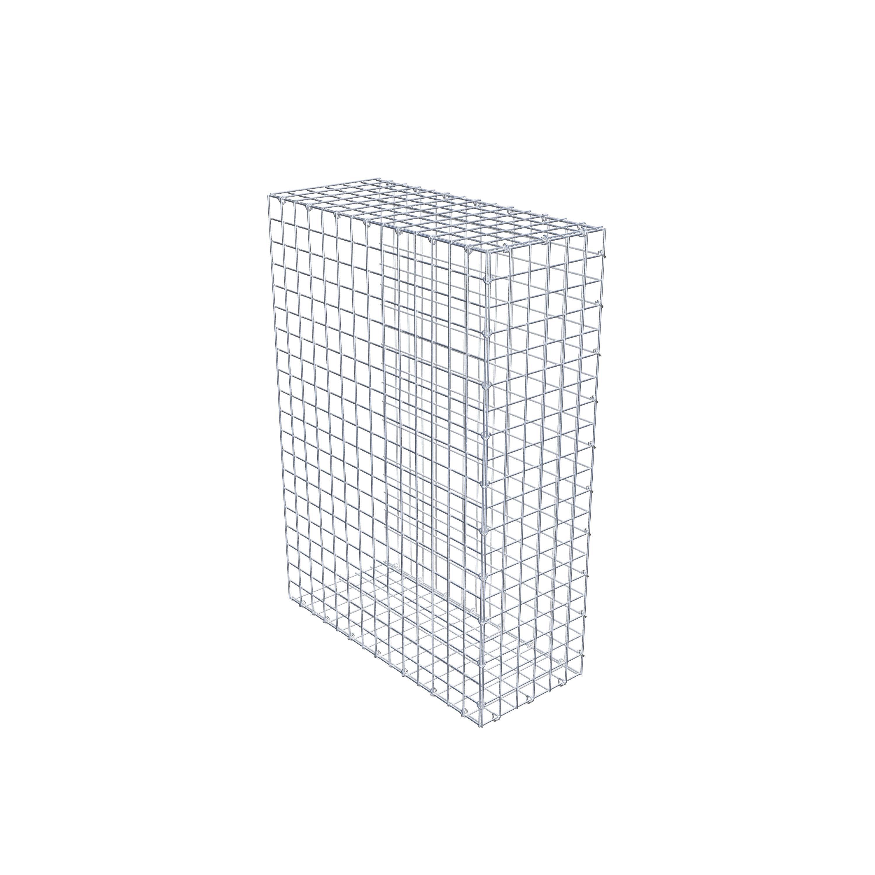 Monteret gabion type 2 100 cm x 70 cm x 30 cm (L x H x D), maskestørrelse 5 cm x 5 cm, C-ring